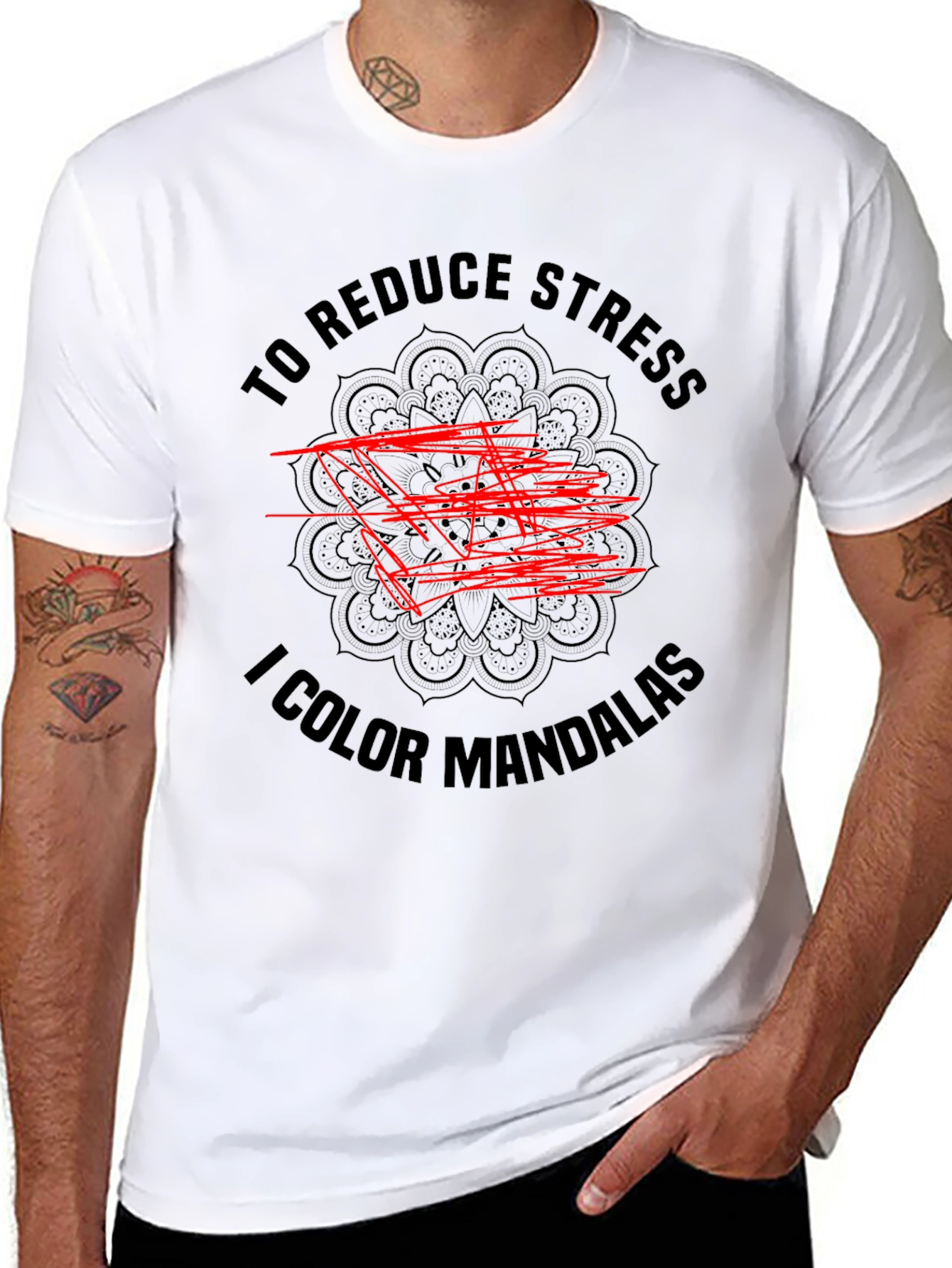 Reduce Stress Mandala T-Shirt
