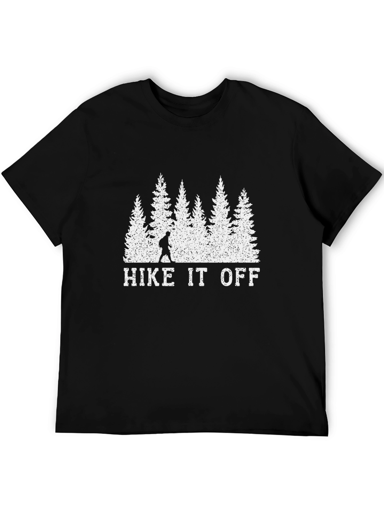 Hike It Off Black T-Shirt - Nature Adventure Tee