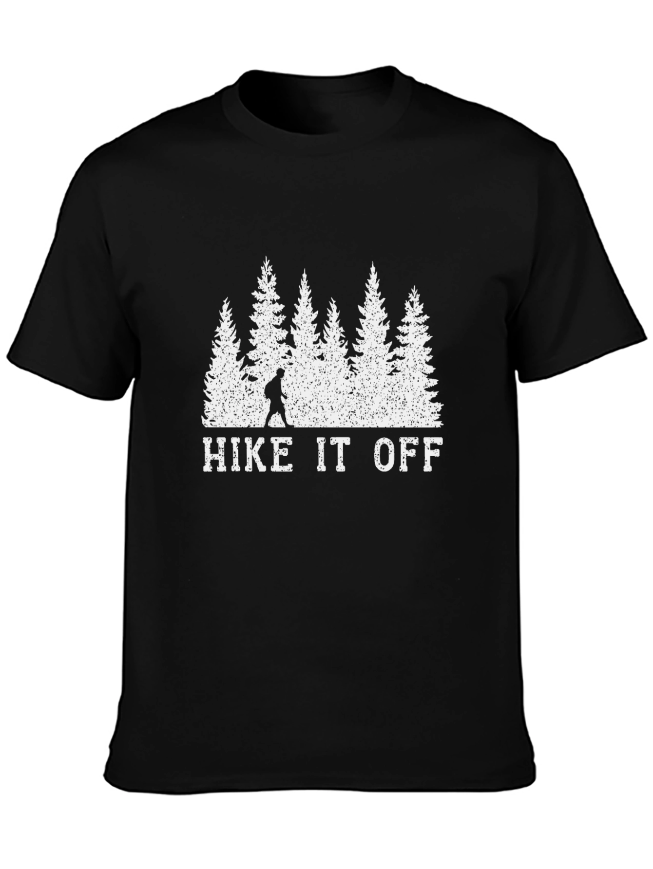 Hike It Off Black T-Shirt - Nature Adventure Tee