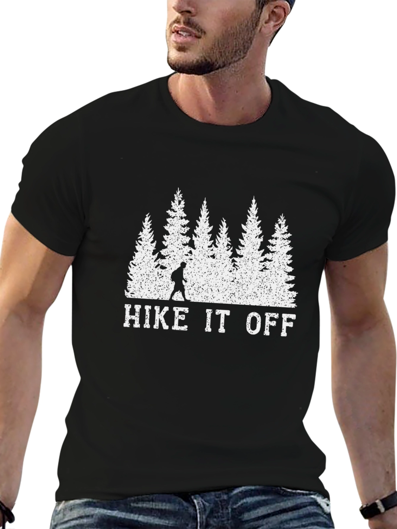 Hike It Off Black T-Shirt - Nature Adventure Tee