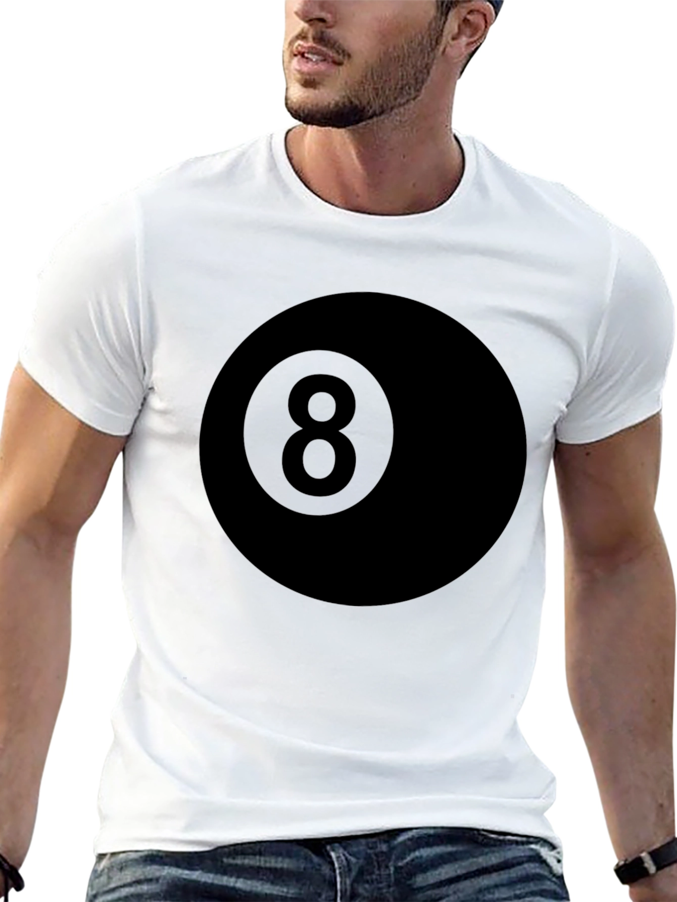 8 Ball Graphic Tee - Classic Black T-Shirt