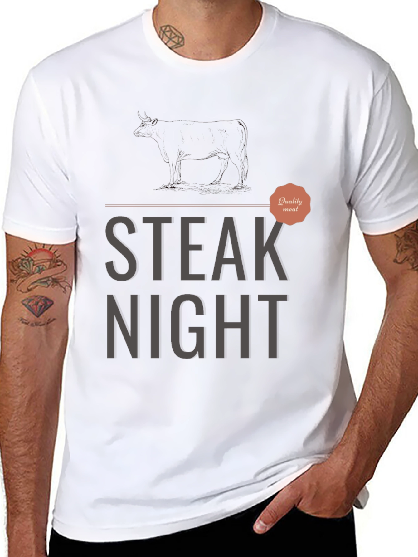 Steak Night Graphic T-Shirt - Quality Meal