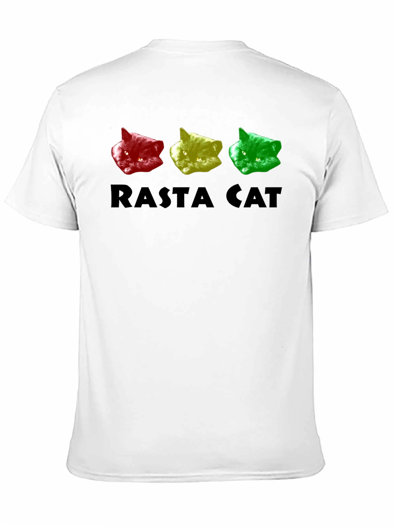 Rasta Cat Graphic Tee - Reggae Style Shirt