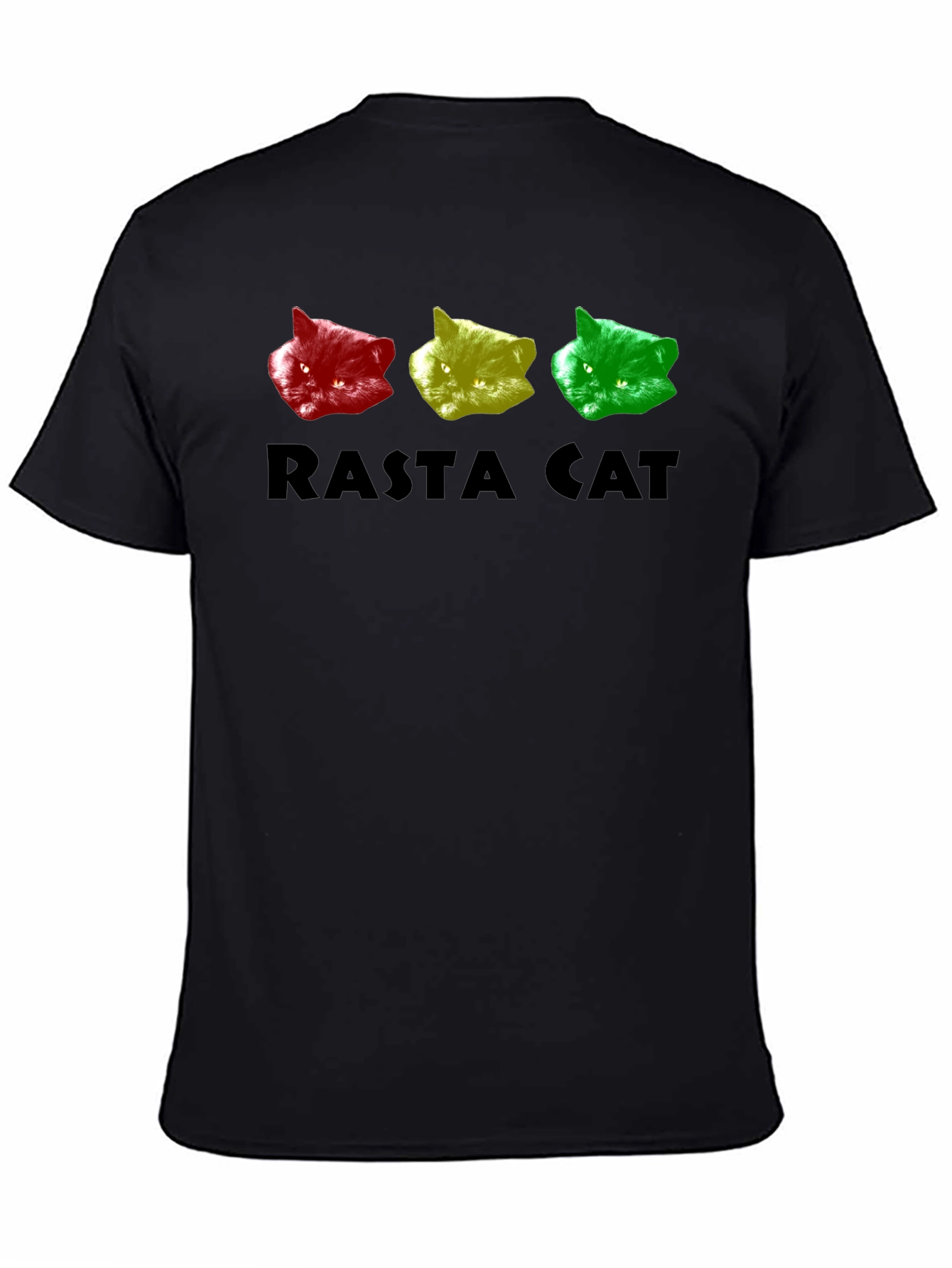 Rasta Cat Graphic Tee - Reggae Style Shirt