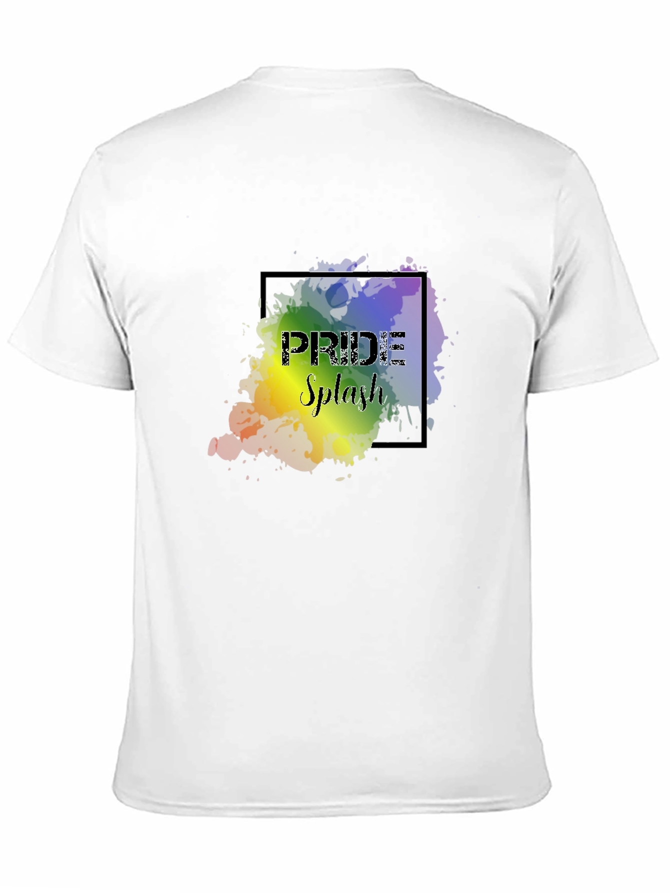 Pride Splash Graphic Black T-Shirt