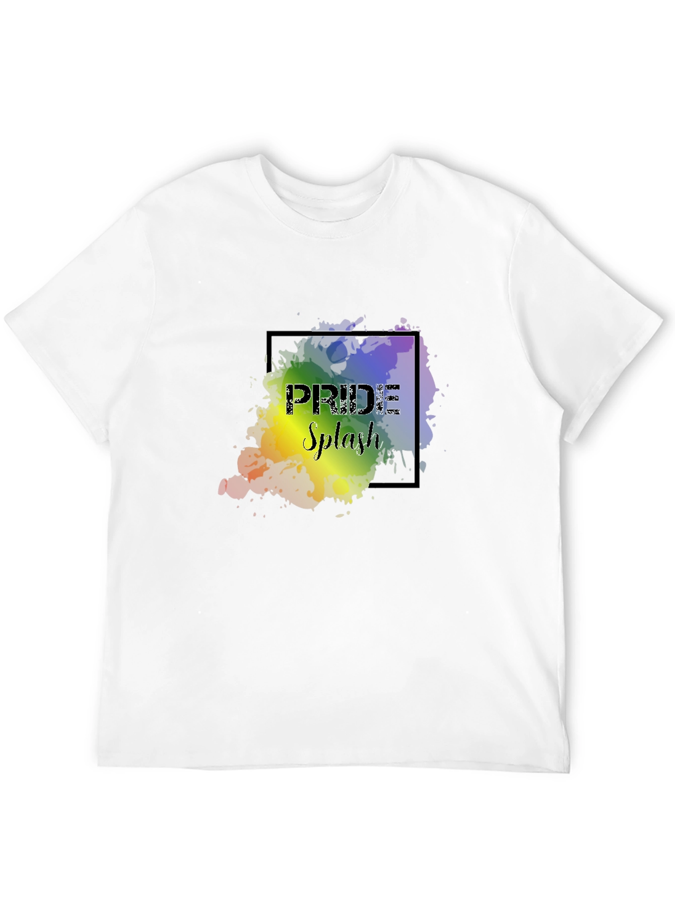 Pride Splash Graphic Black T-Shirt