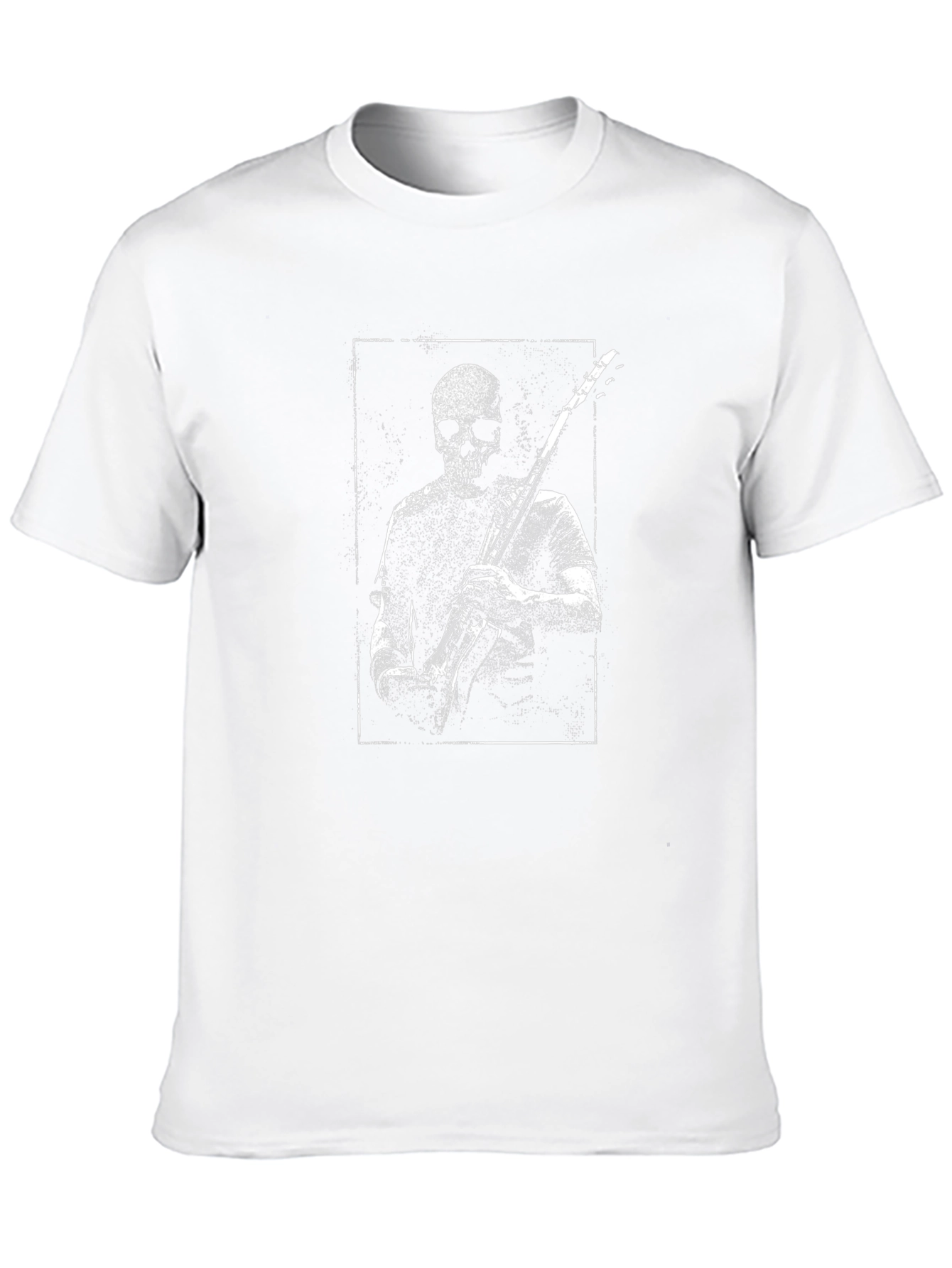 Skull Guitarist Graphic Tee