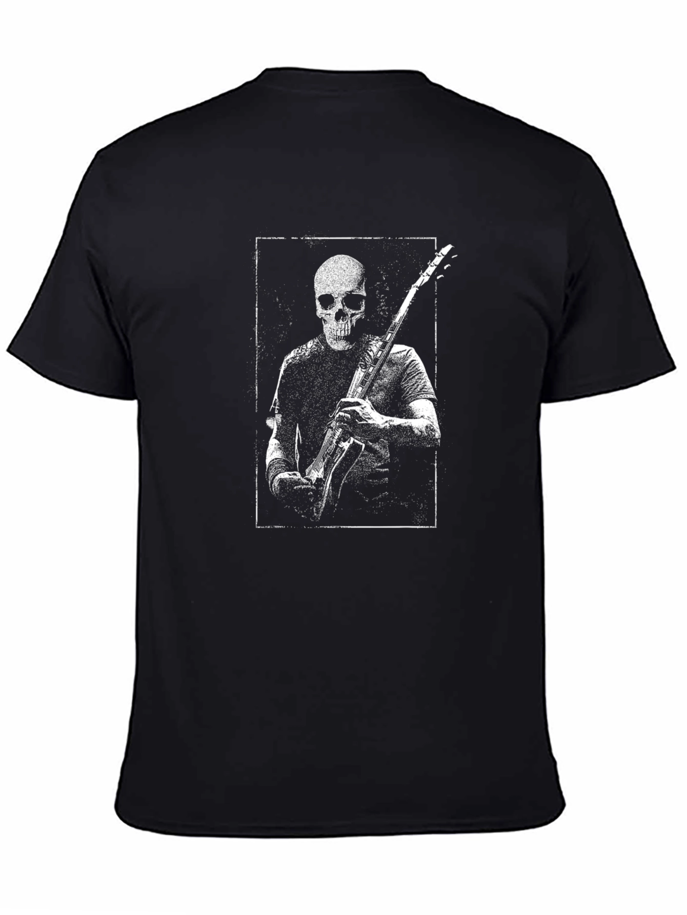 Skull Guitarist Graphic Tee