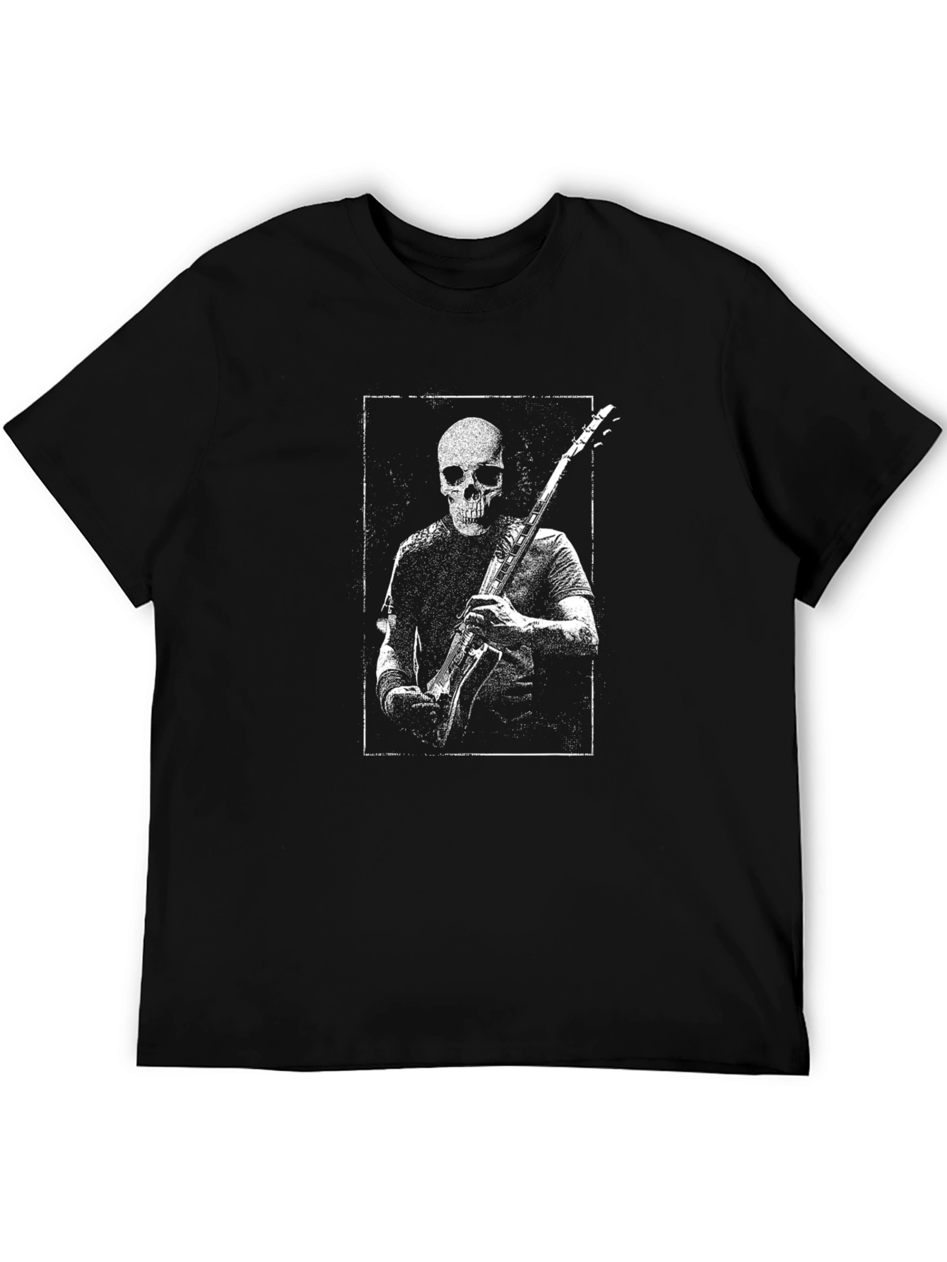 Skull Guitarist Graphic Tee