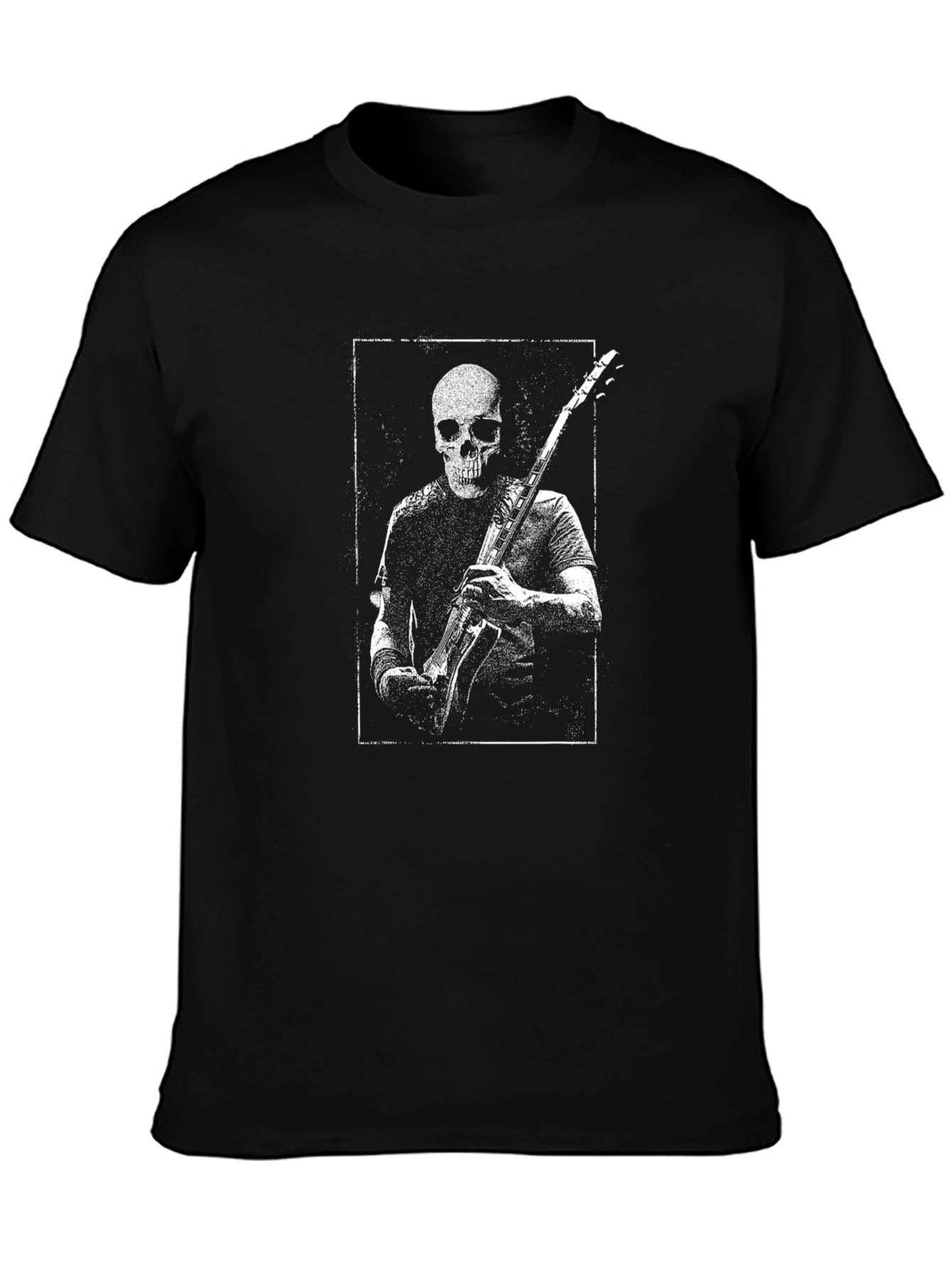 Skull Guitarist Graphic Tee