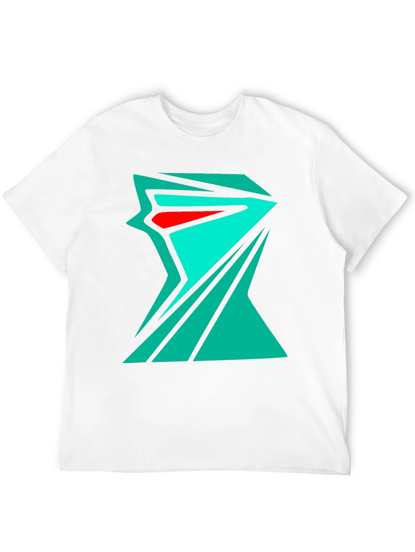 Abstract Geometric Tee - Edgy Streetwear Style