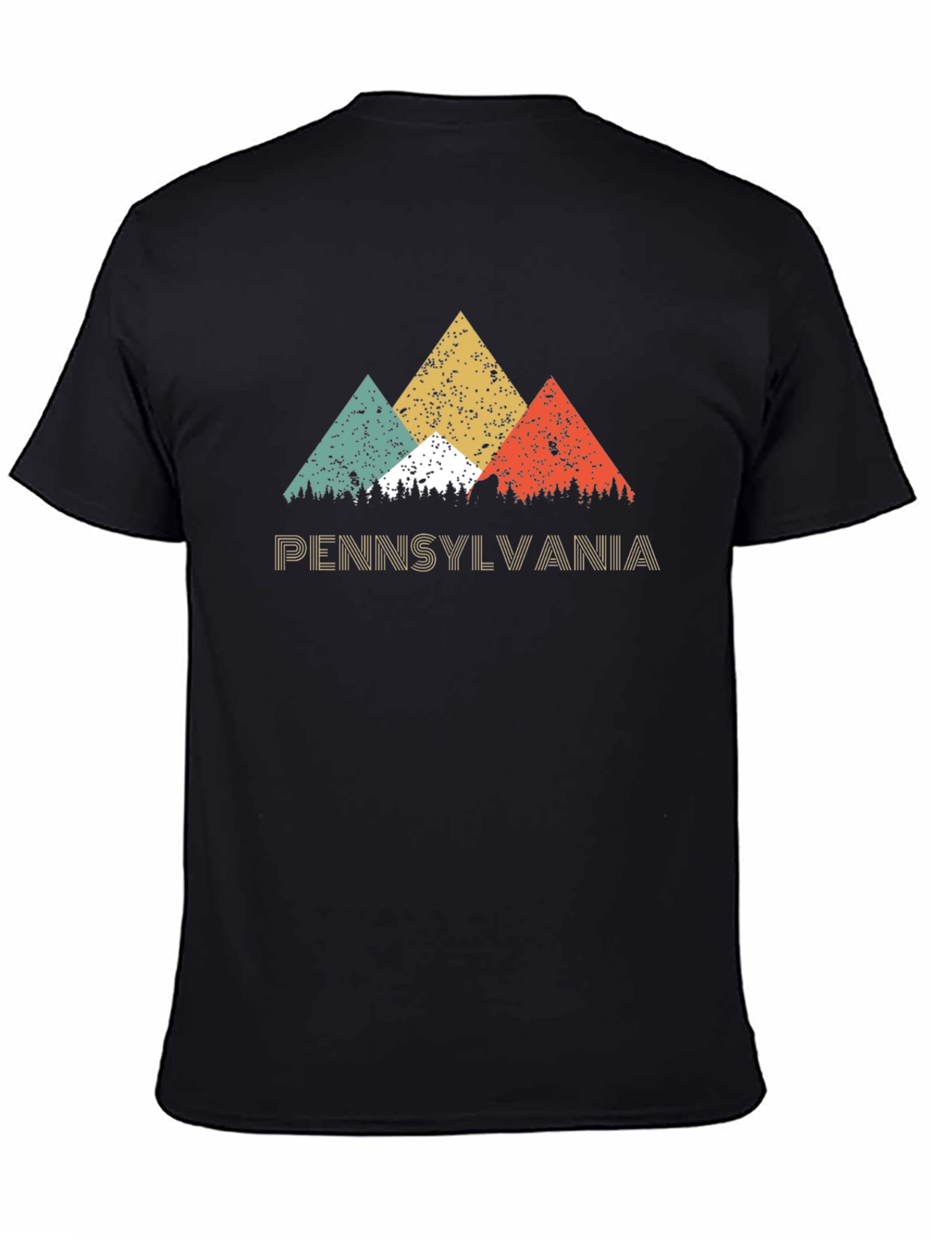 Pennsylvania Graphic T-Shirt - Retro Mountain Design