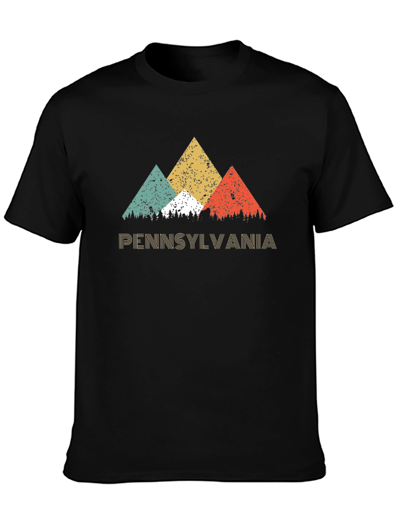 Pennsylvania Graphic T-Shirt - Retro Mountain Design