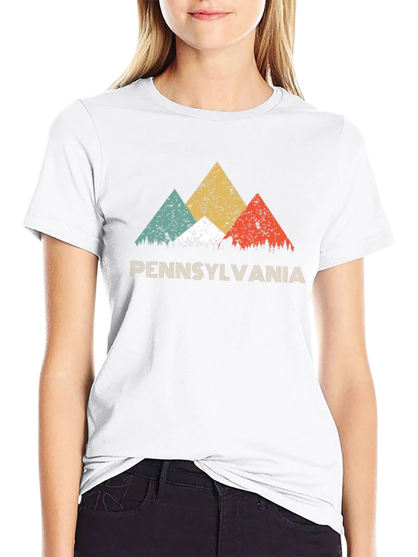 Pennsylvania Graphic T-Shirt - Retro Mountain Design