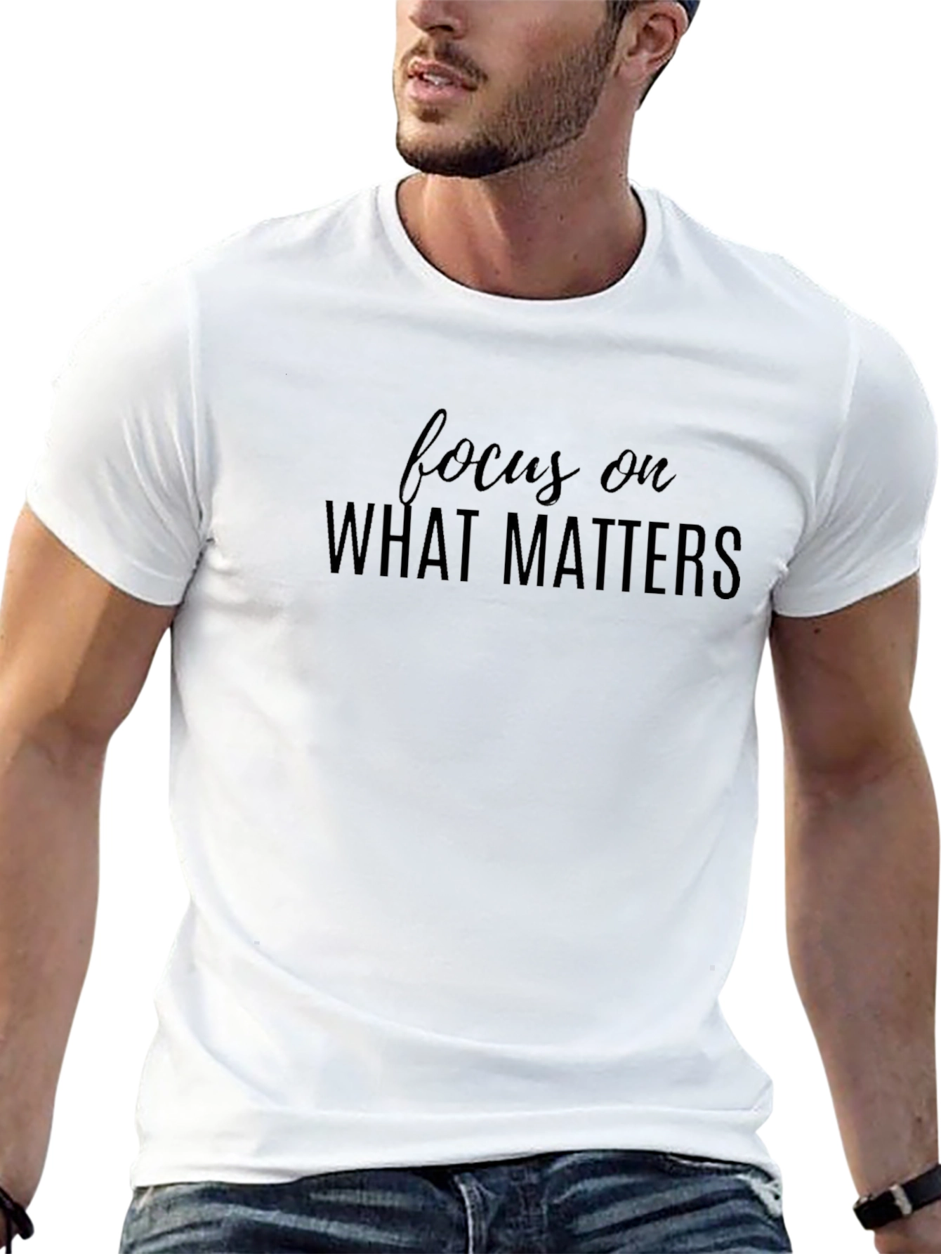 Focus on What Matters - Black T-Shirt