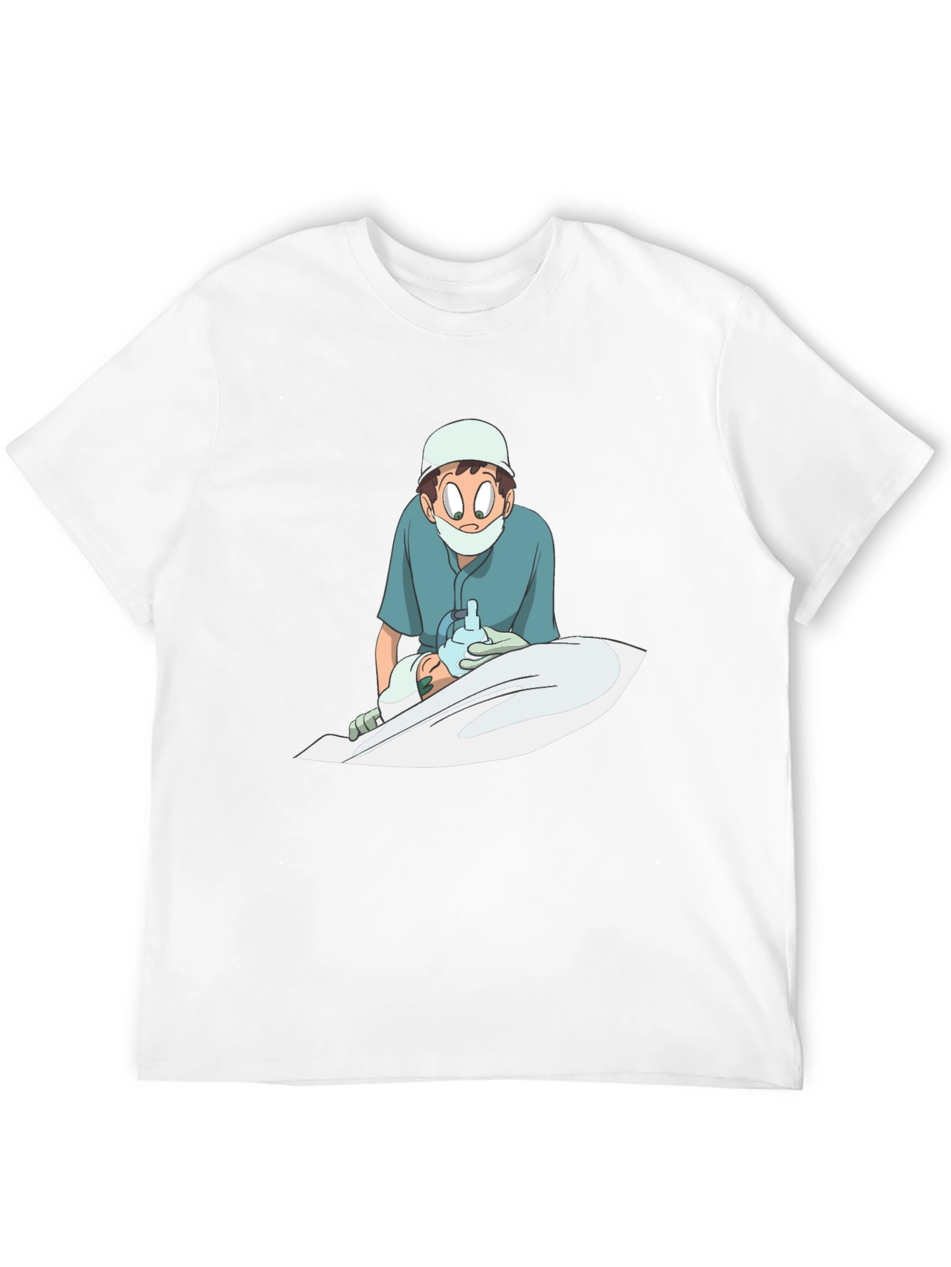 Anime Doctor Graphic Black T-Shirt