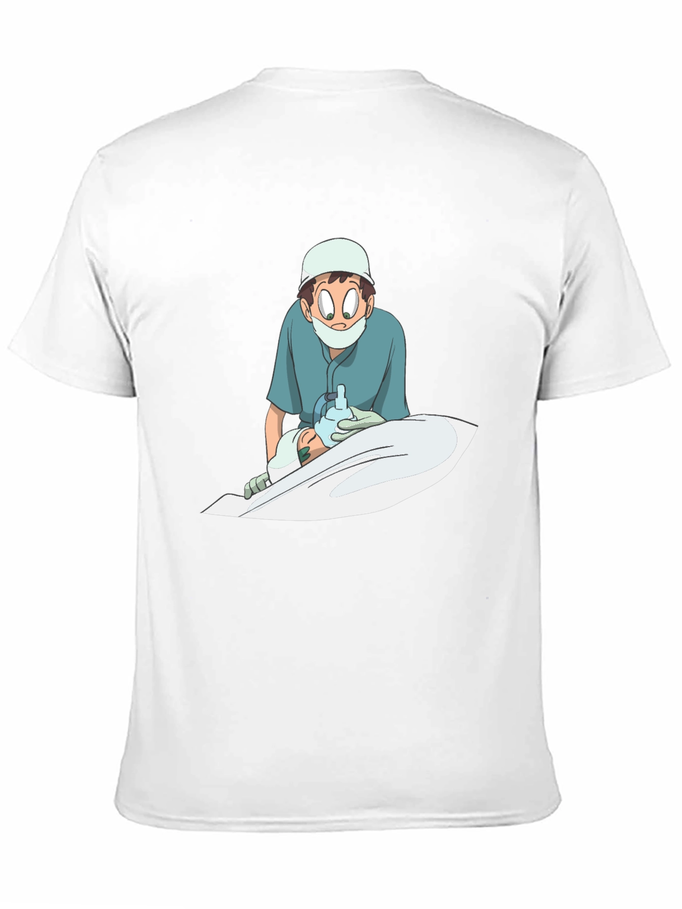 Anime Doctor Graphic Black T-Shirt