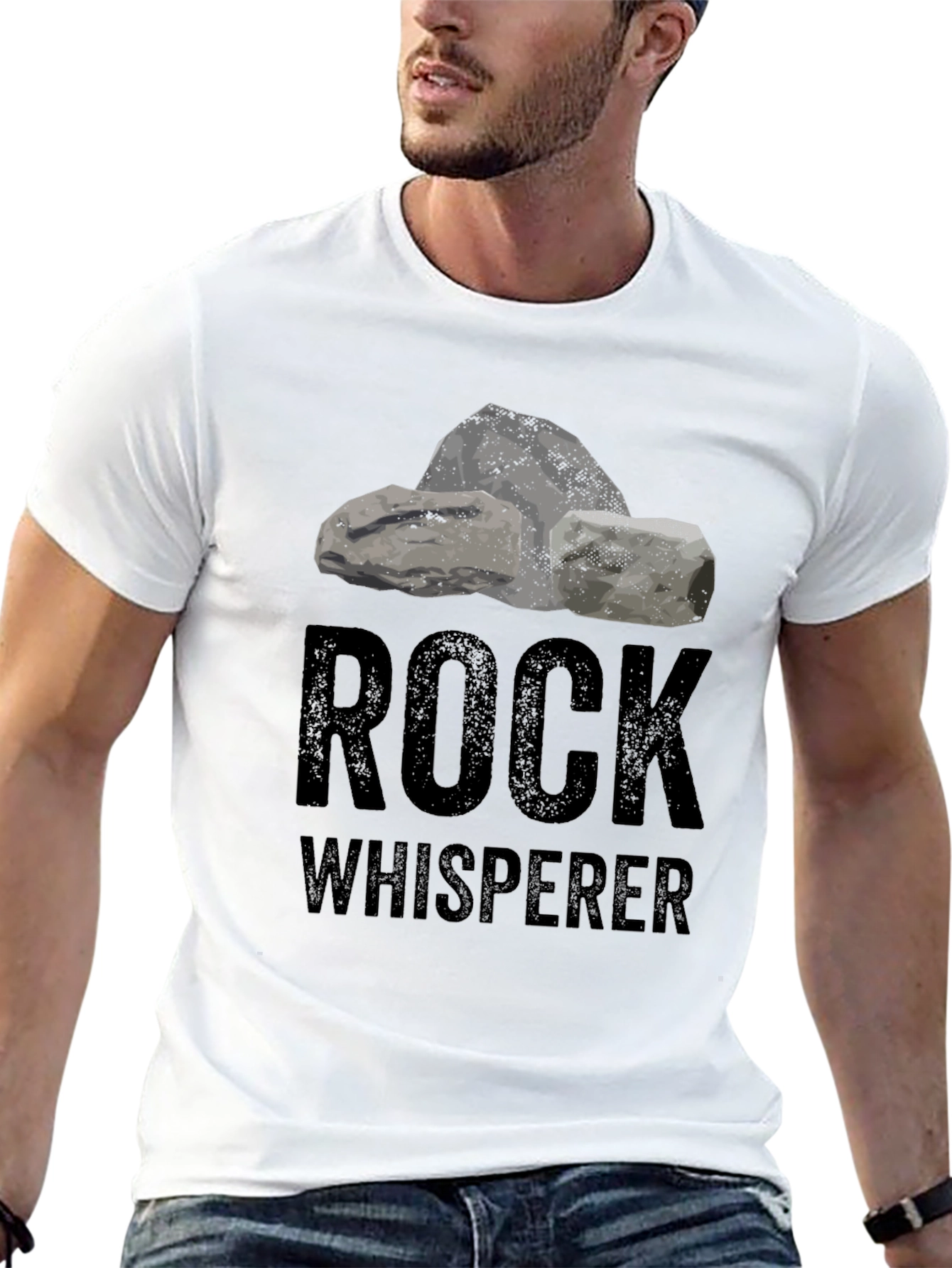 Rock Whisperer Graphic T-Shirt - Black