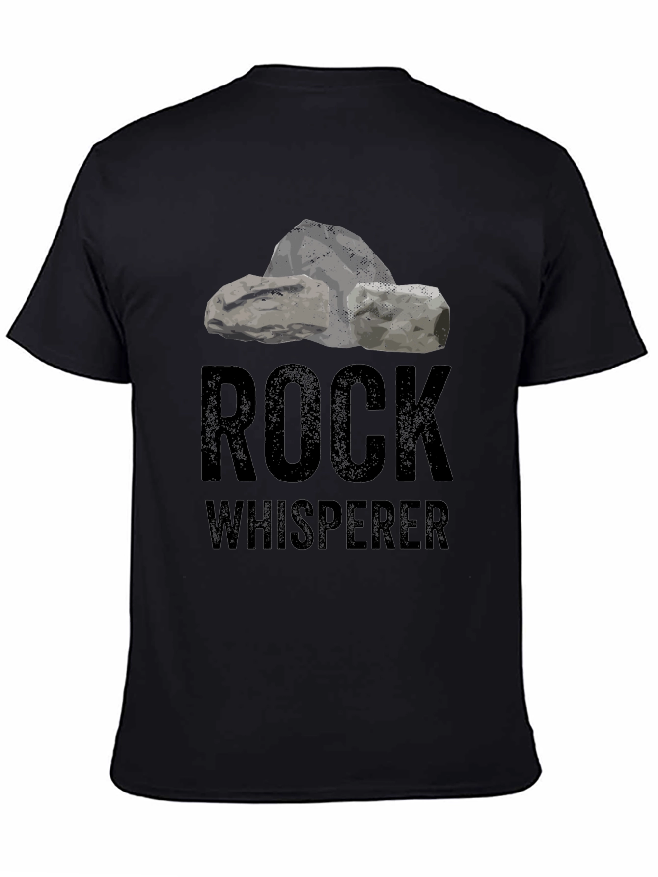 Rock Whisperer Graphic T-Shirt - Black