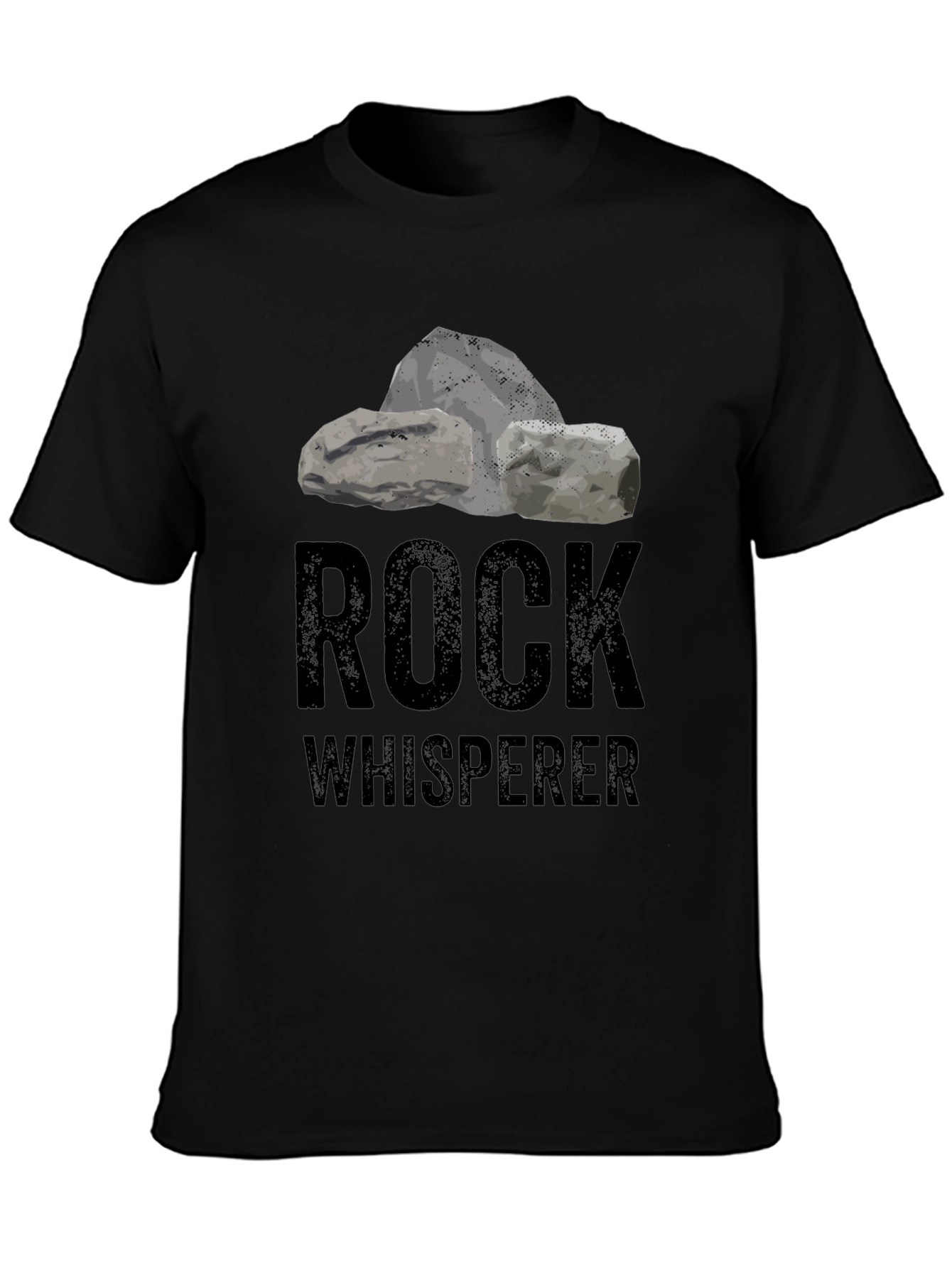 Rock Whisperer Graphic T-Shirt - Black