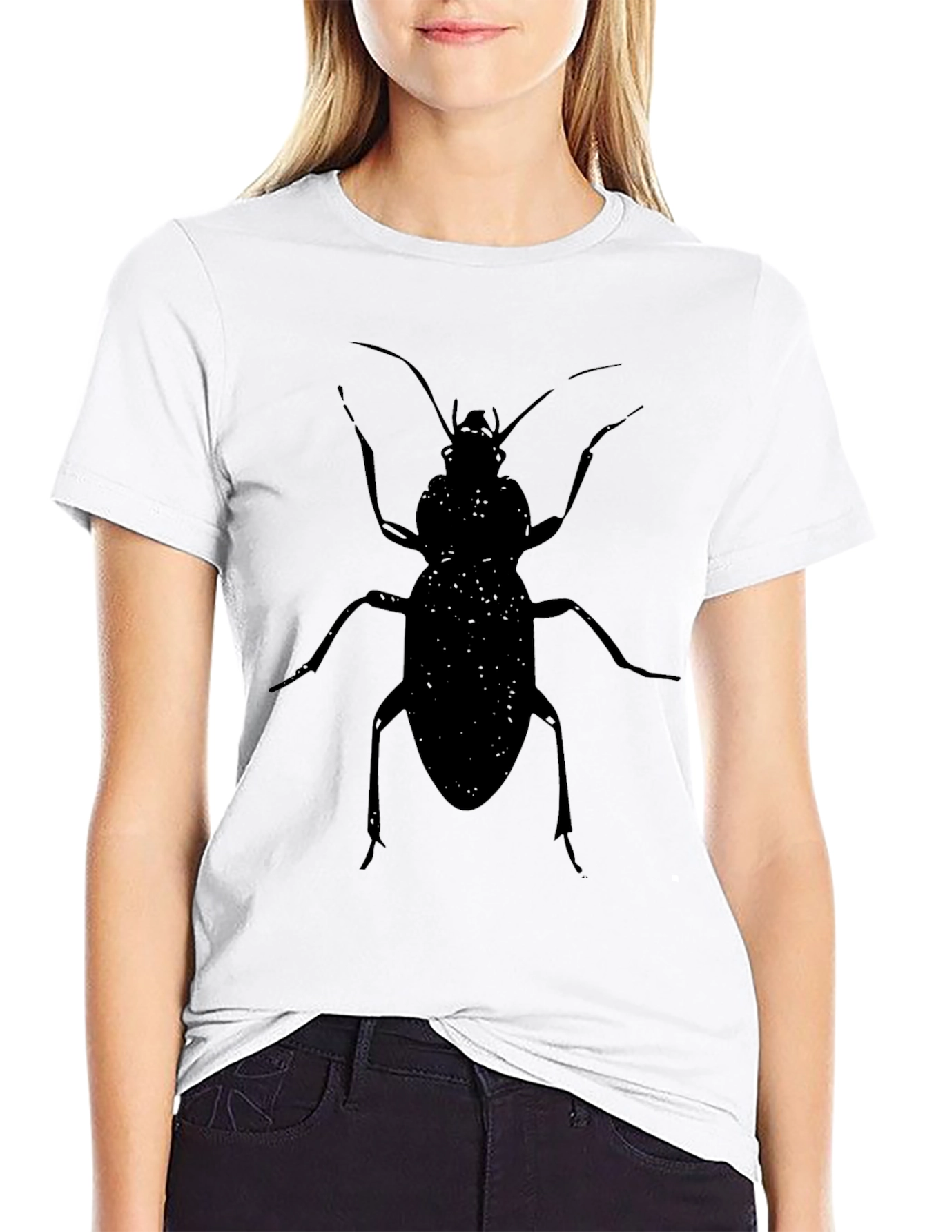 Black Beetle Graphic Tee - Mens Casual T-Shirt