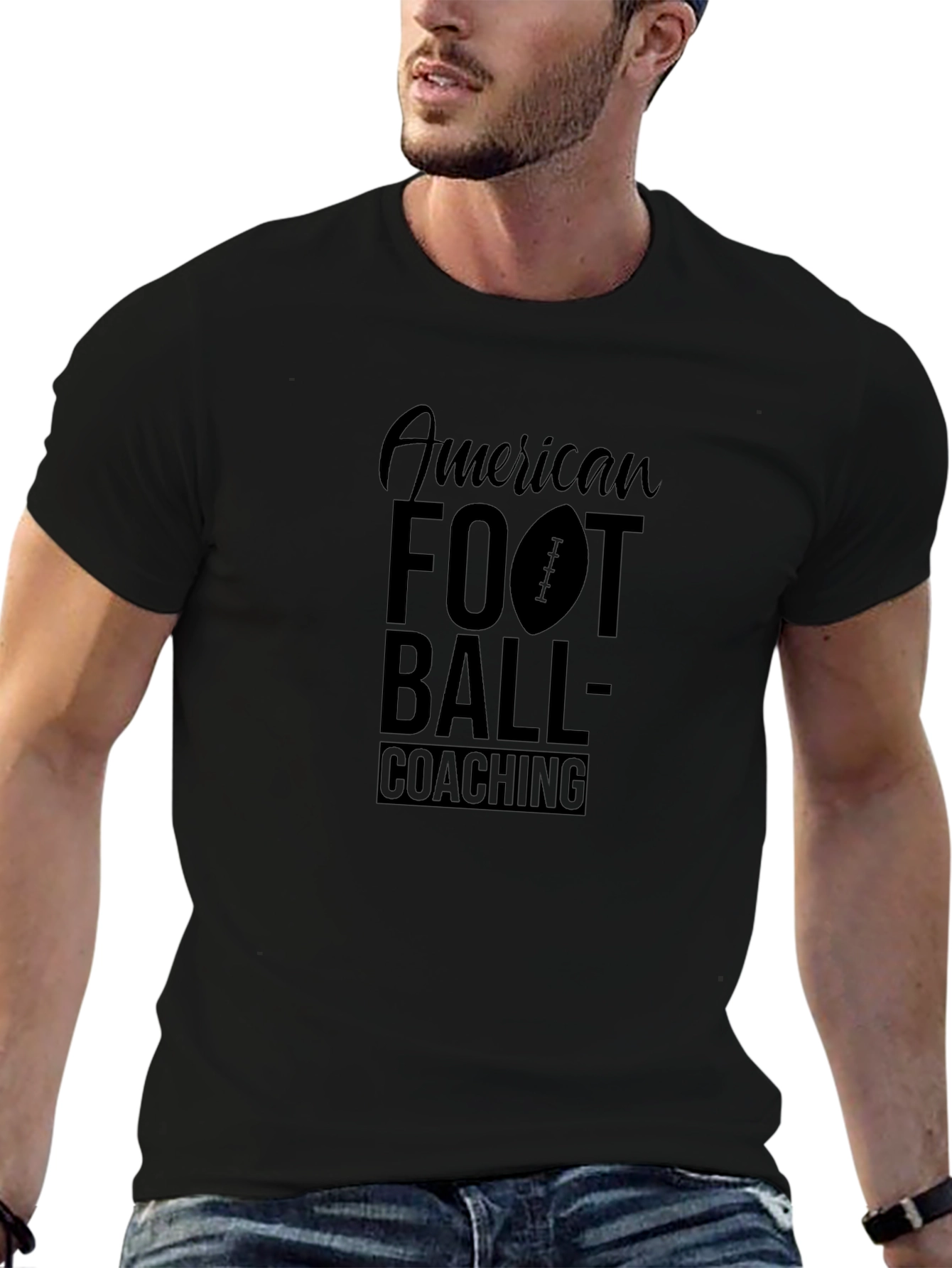 American Football Coaching Graphic T-Shirt