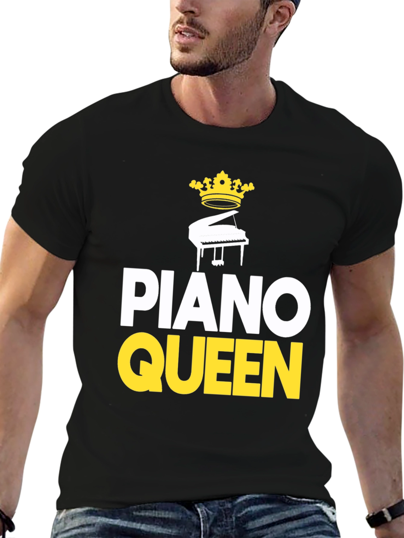 Piano Queen Graphic T-Shirt - Music Lover Tee