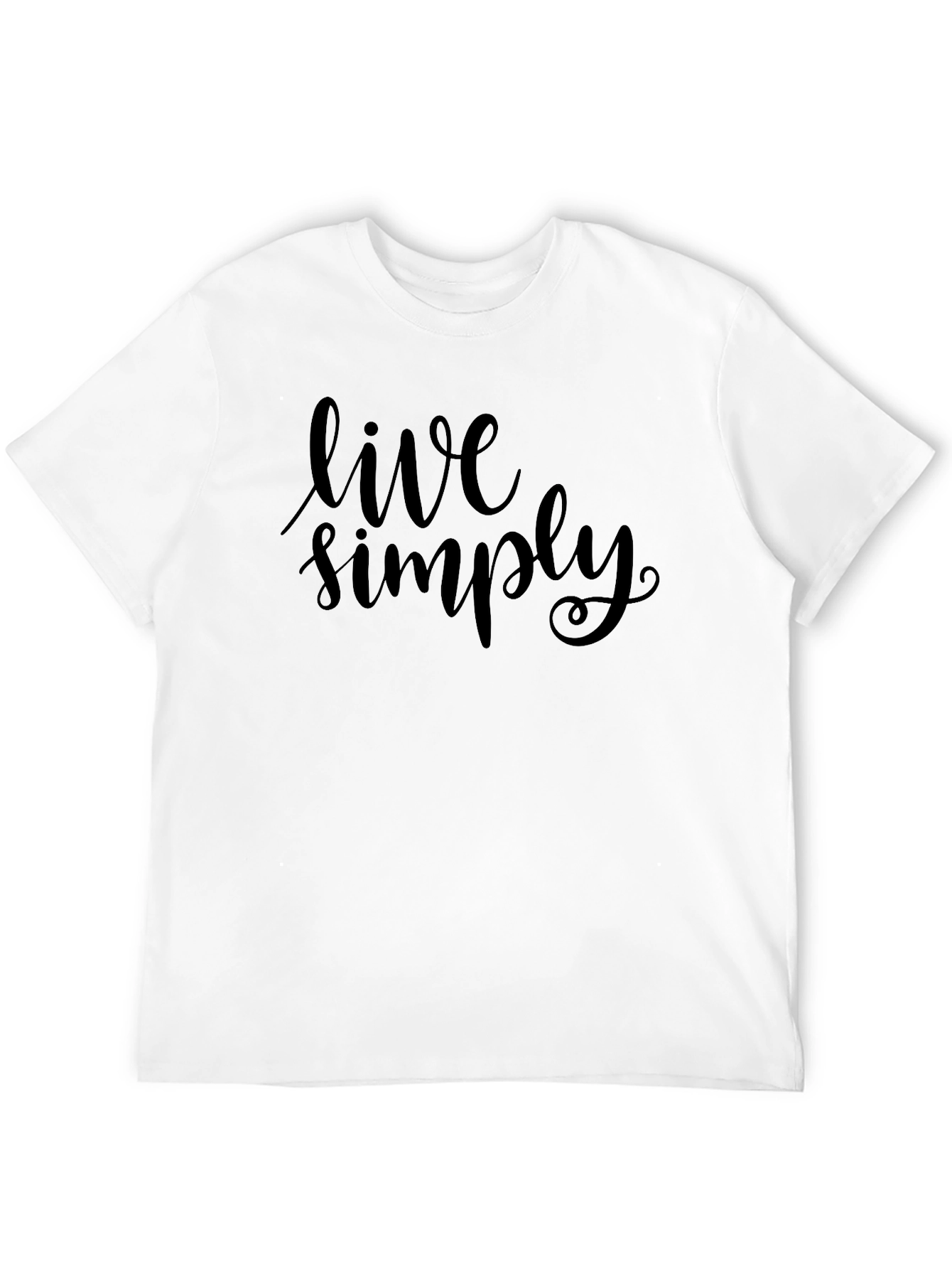 Live Simply Black Tee