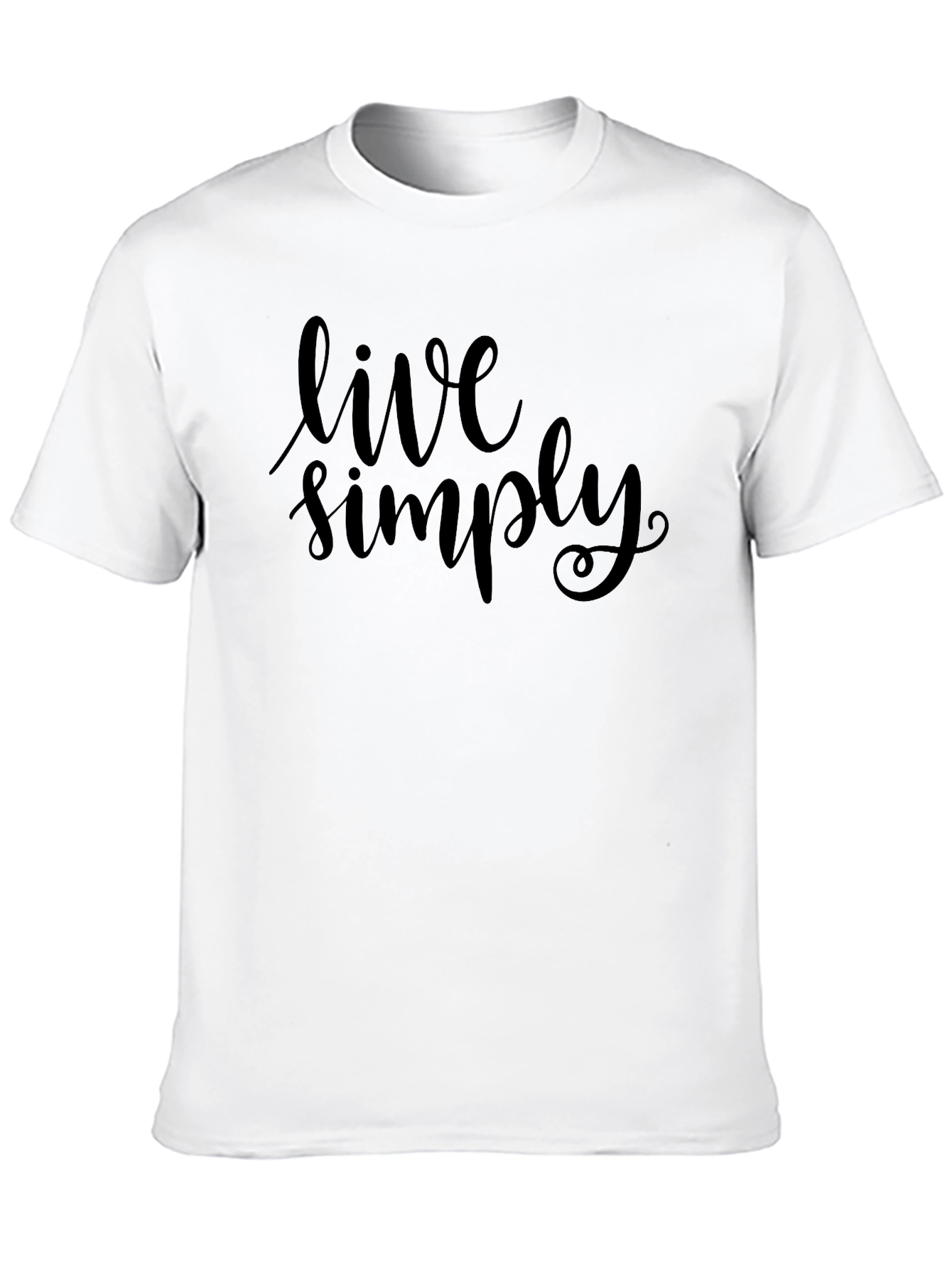 Live Simply Black Tee