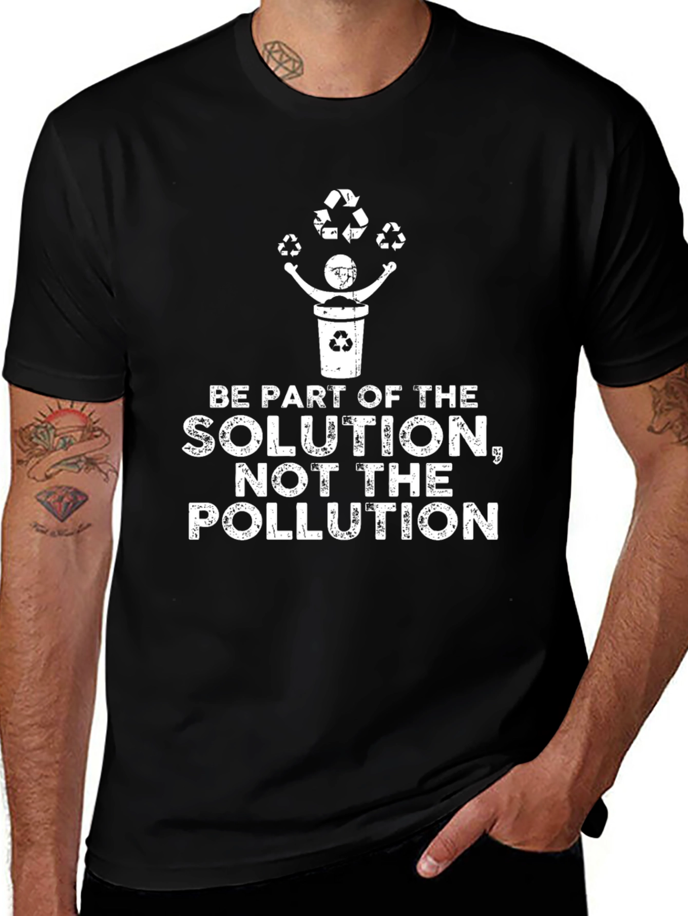 Eco-Friendly Be Part of the Solution Graphic Tee