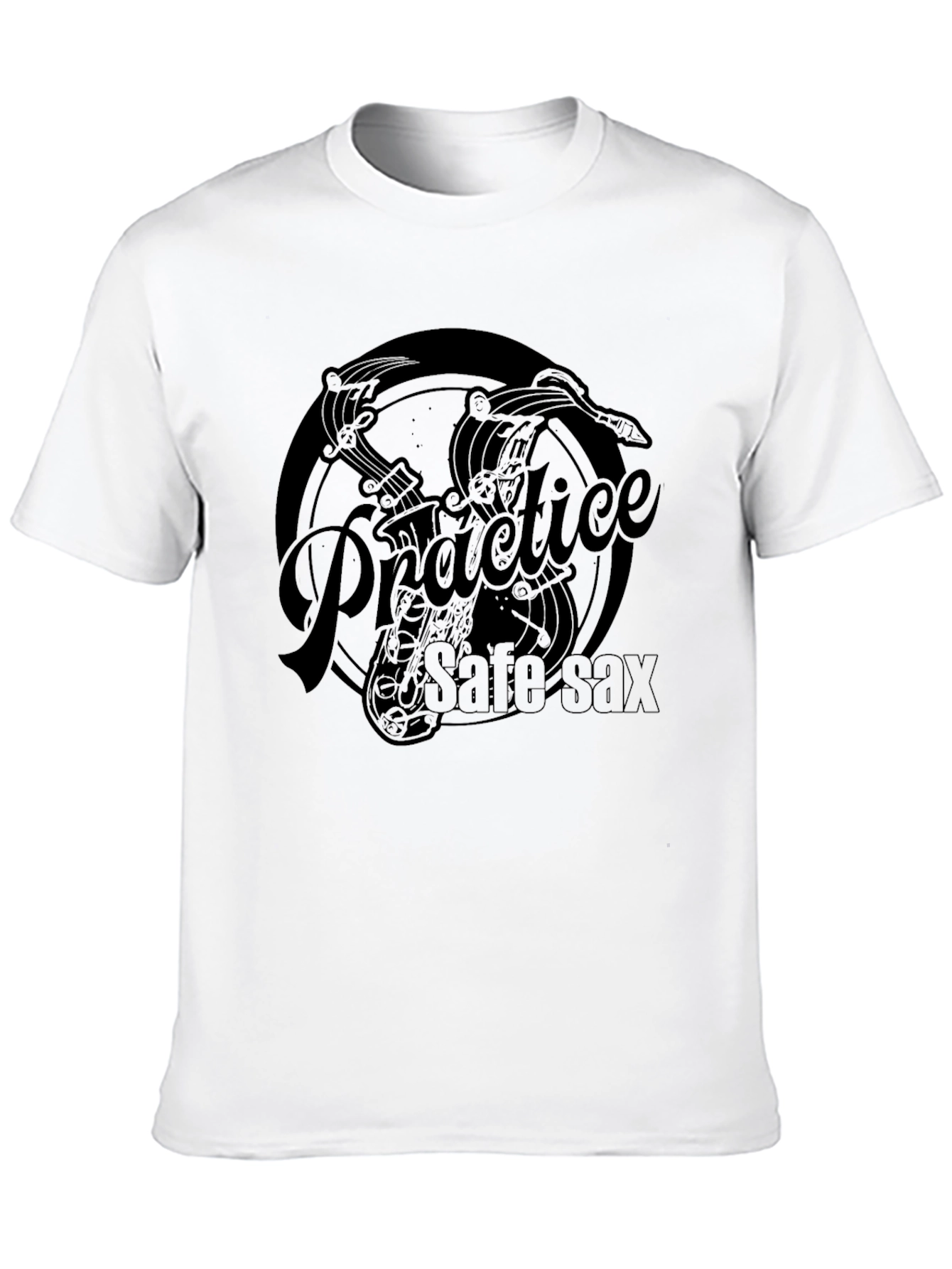 Practice Safe Sax T-Shirt - Music Lover Tee