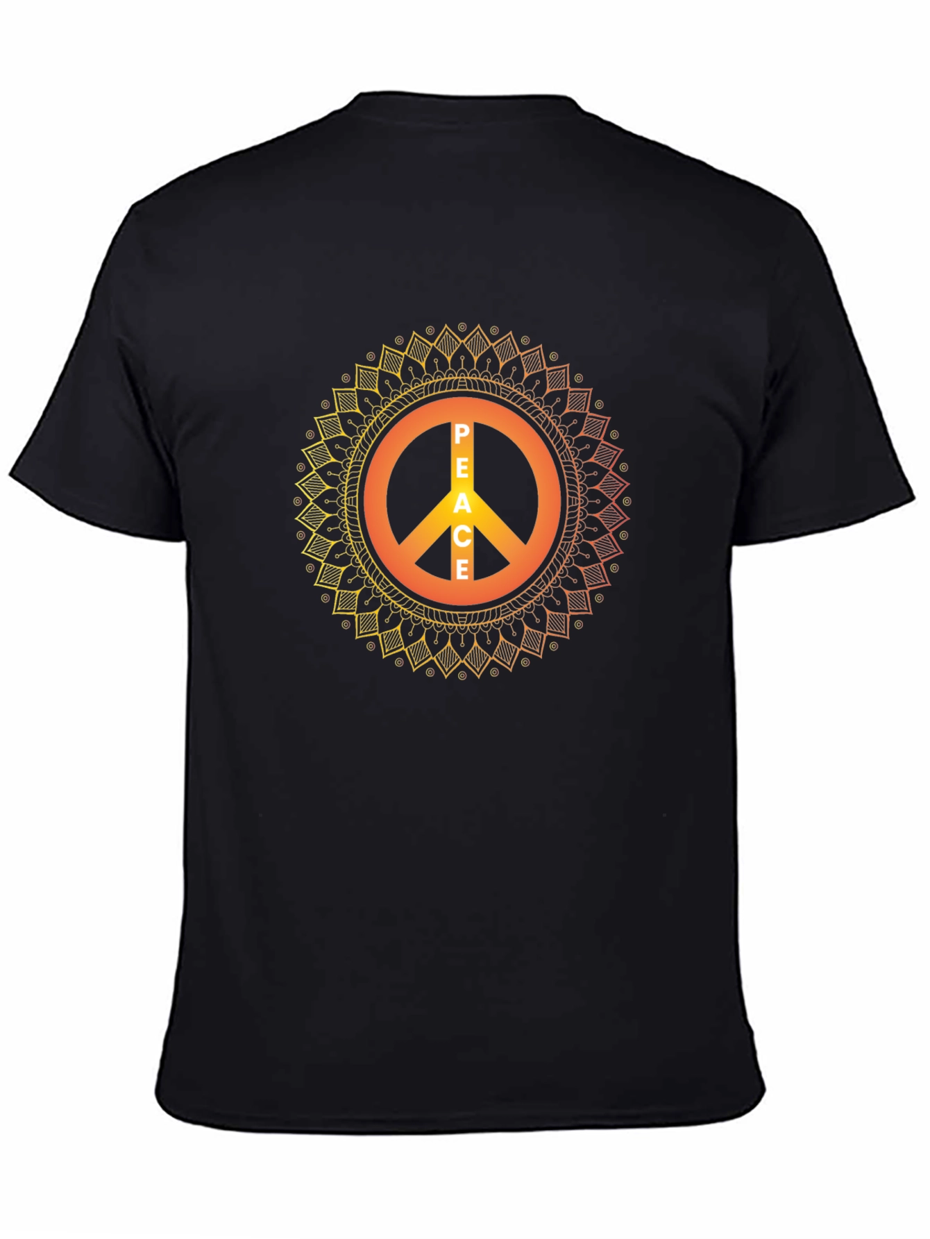 Peace Sign Mandala Graphic T-Shirt