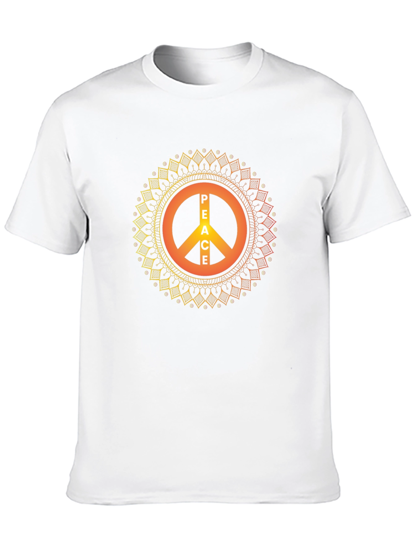 Peace Sign Mandala Graphic T-Shirt