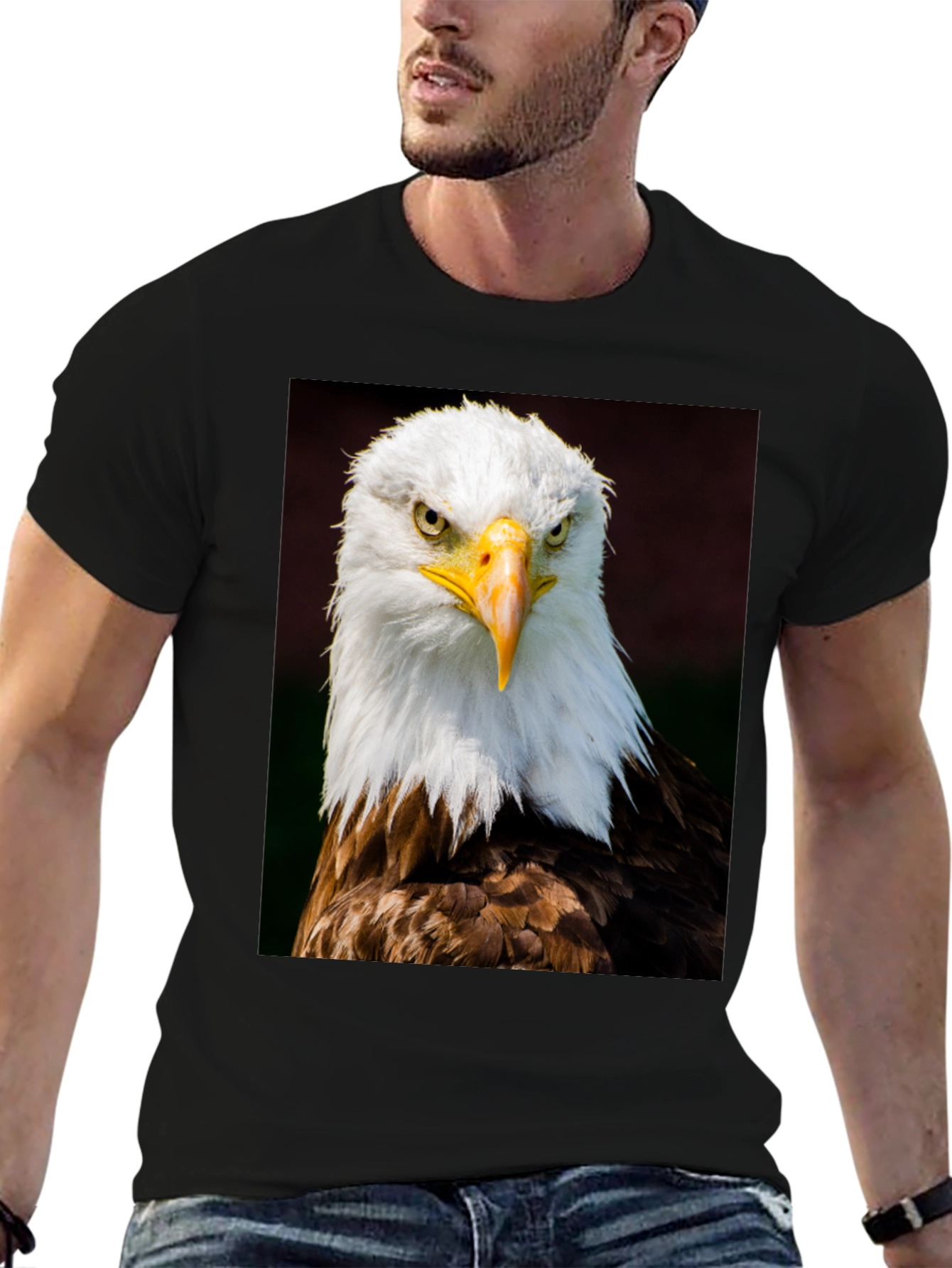Eagle Graphic T-Shirt - Bold Bird of Prey Design