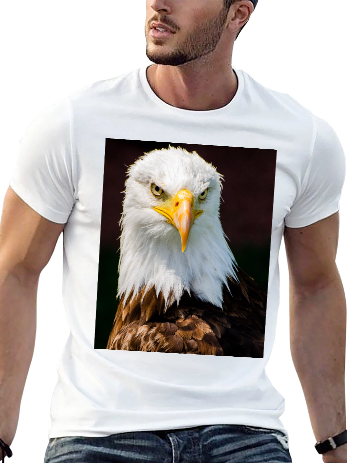 Eagle Graphic T-Shirt - Bold Bird of Prey Design