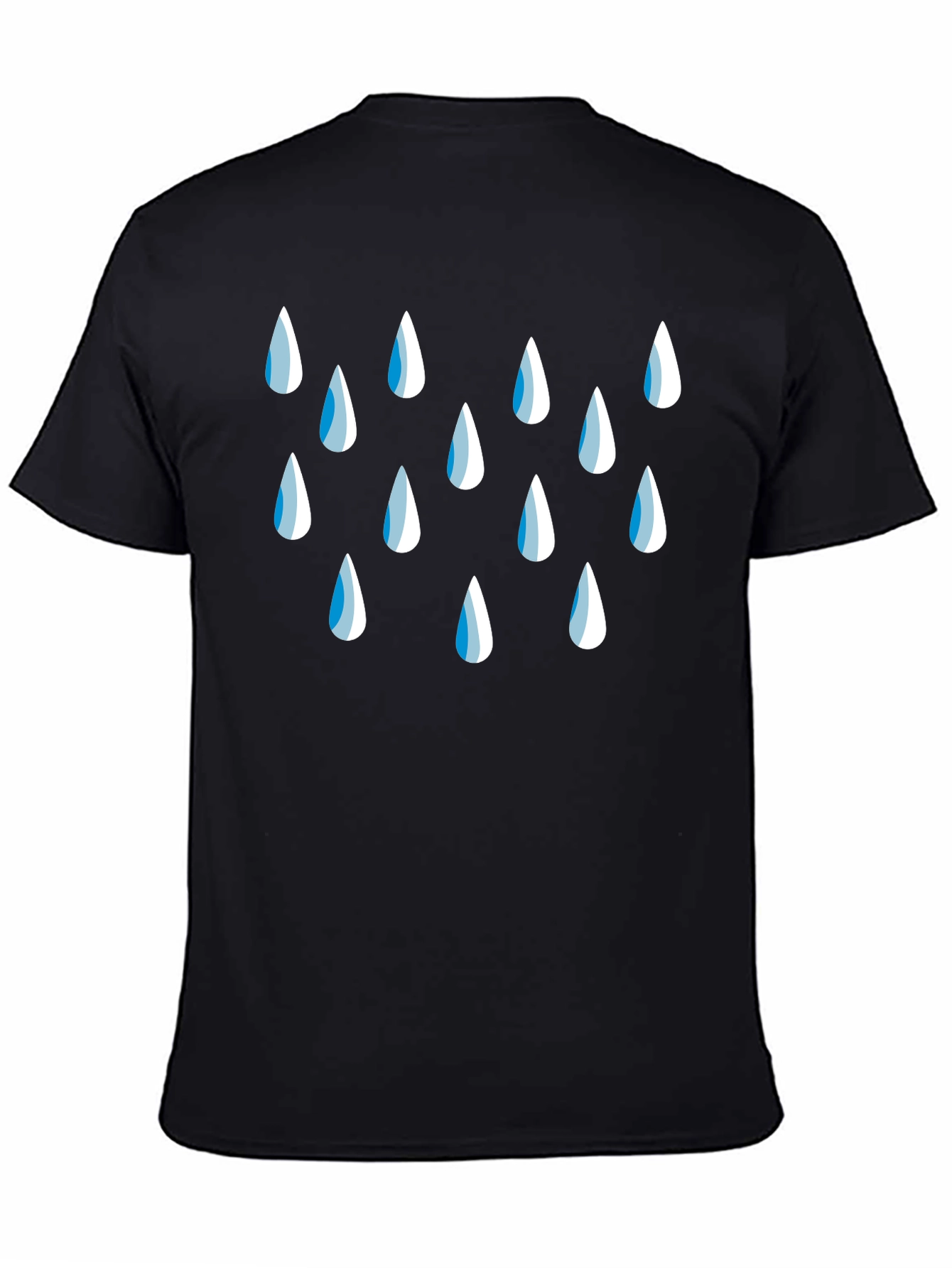Raindrop Graphic Black T-Shirt