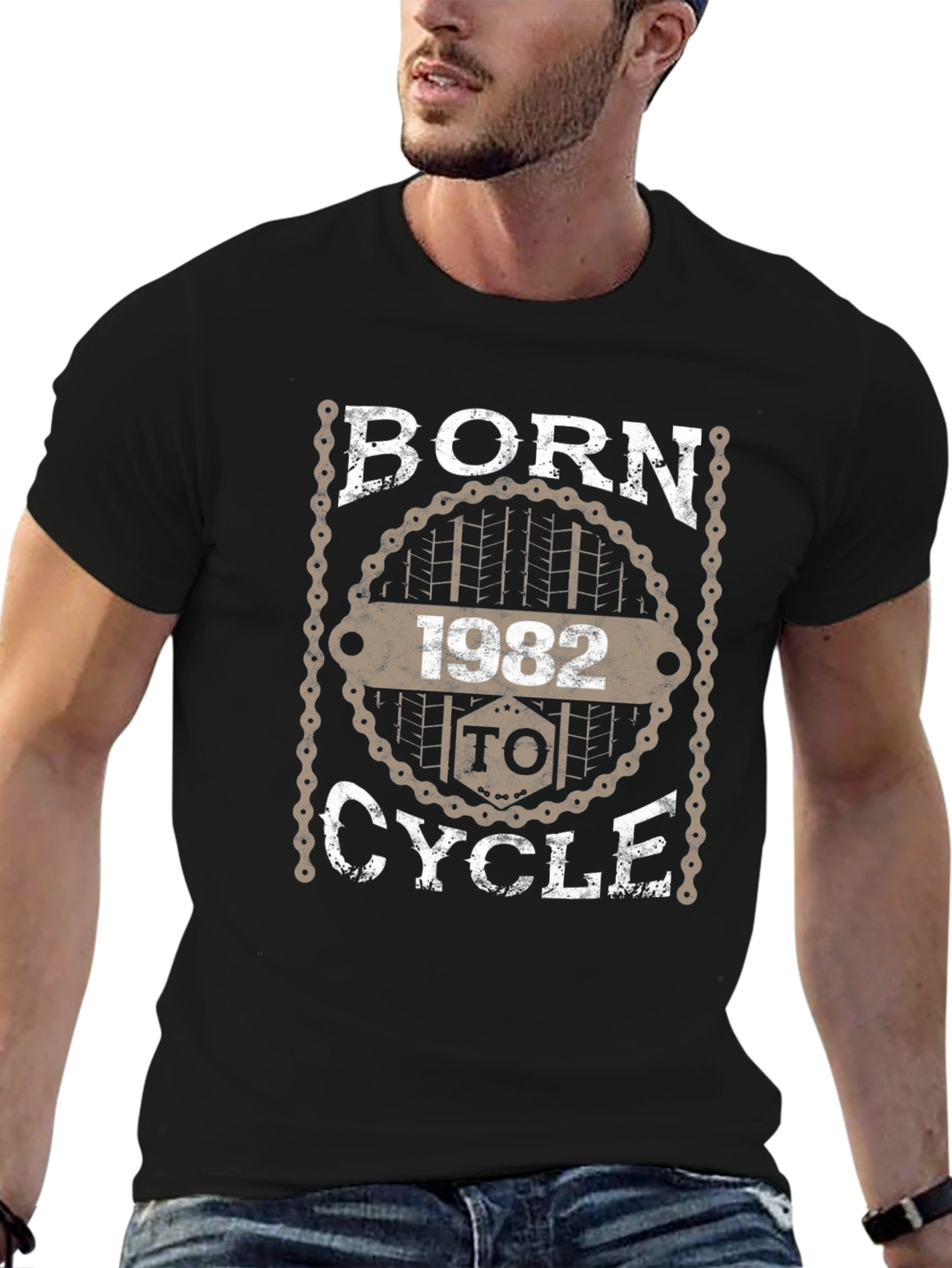 Born 1982 To Cycle T-Shirt - Birthday Gift