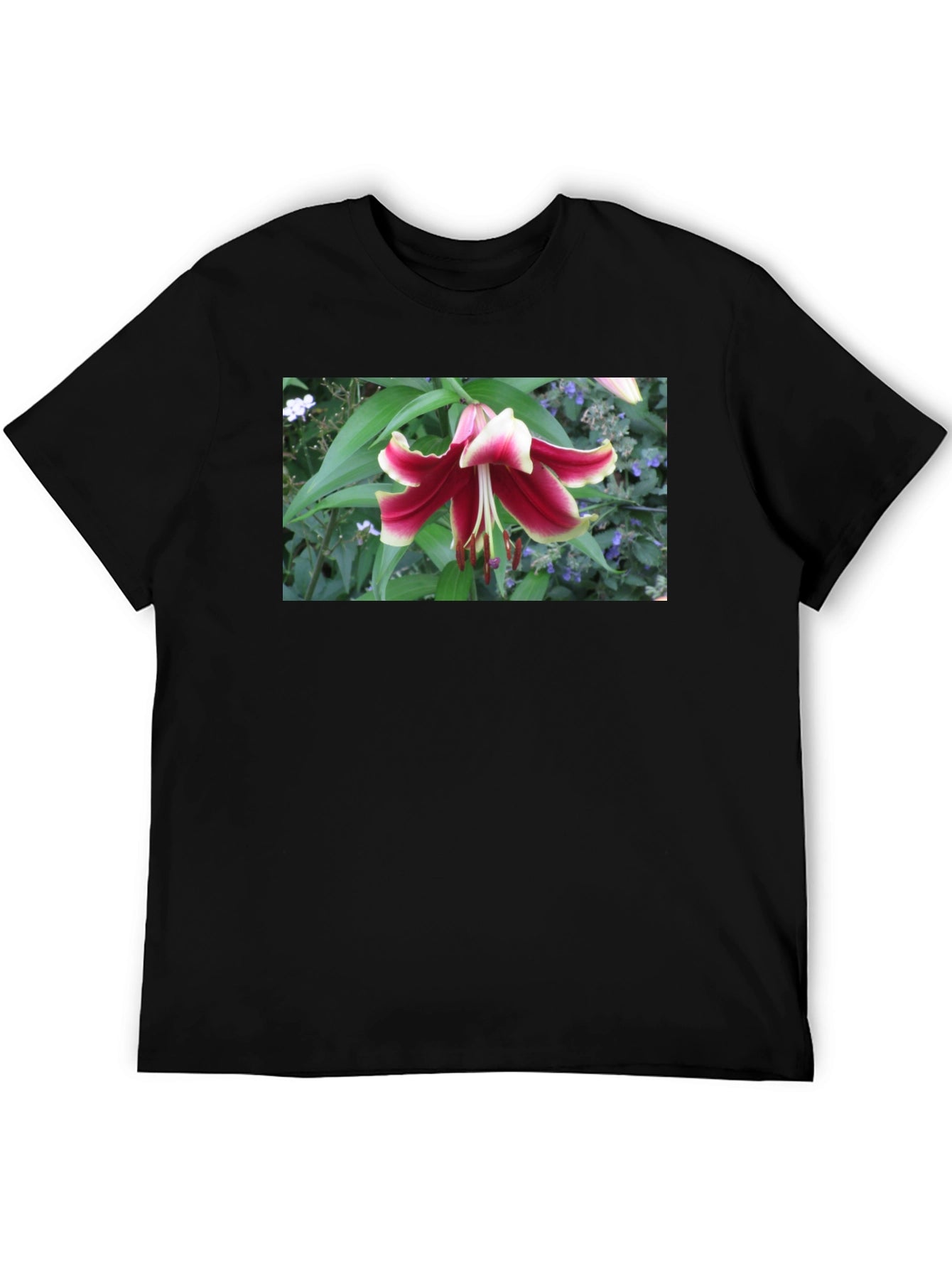 Floral Lily T-Shirt - Botanical Graphic Tee