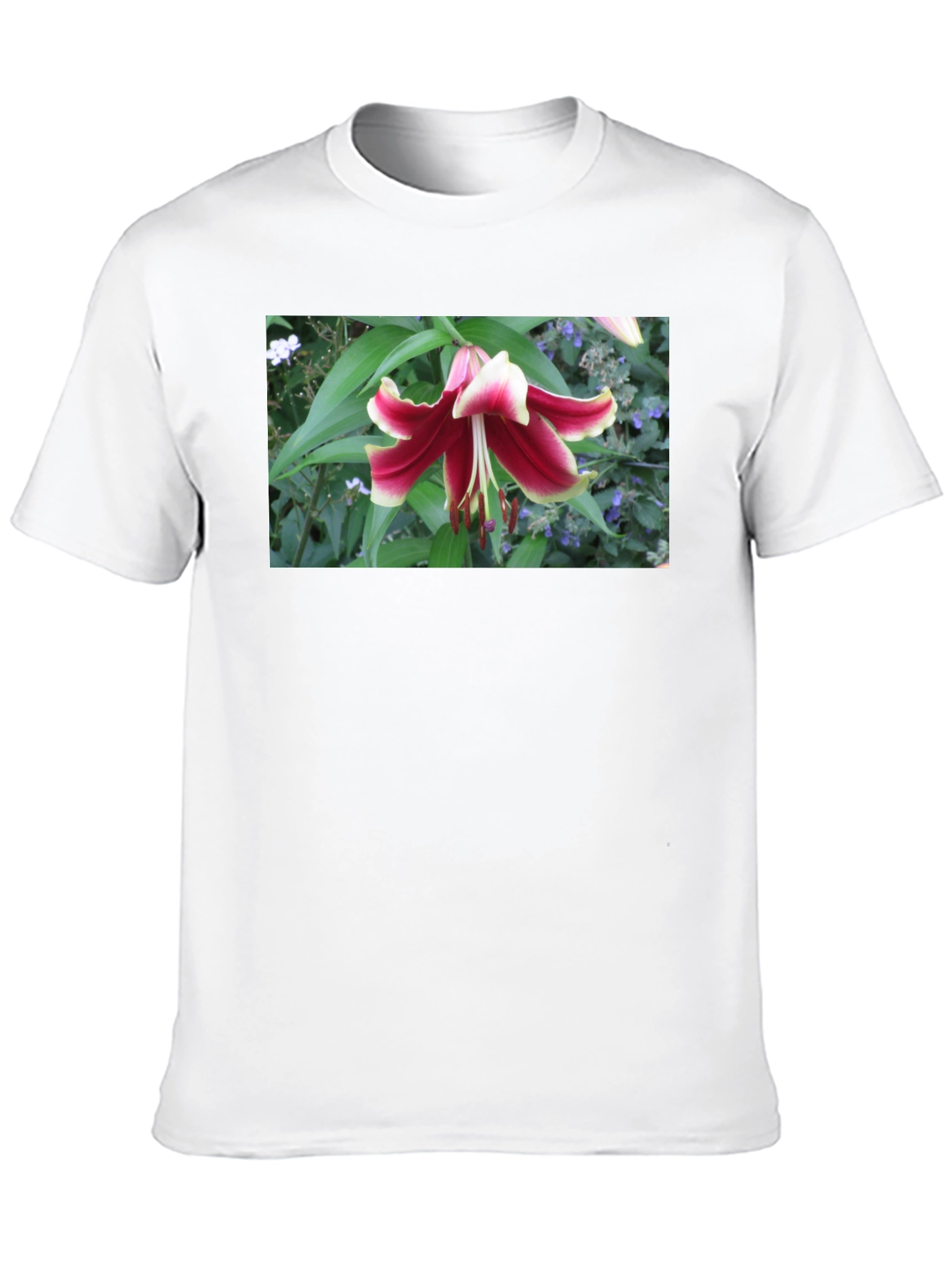 Floral Lily T-Shirt - Botanical Graphic Tee