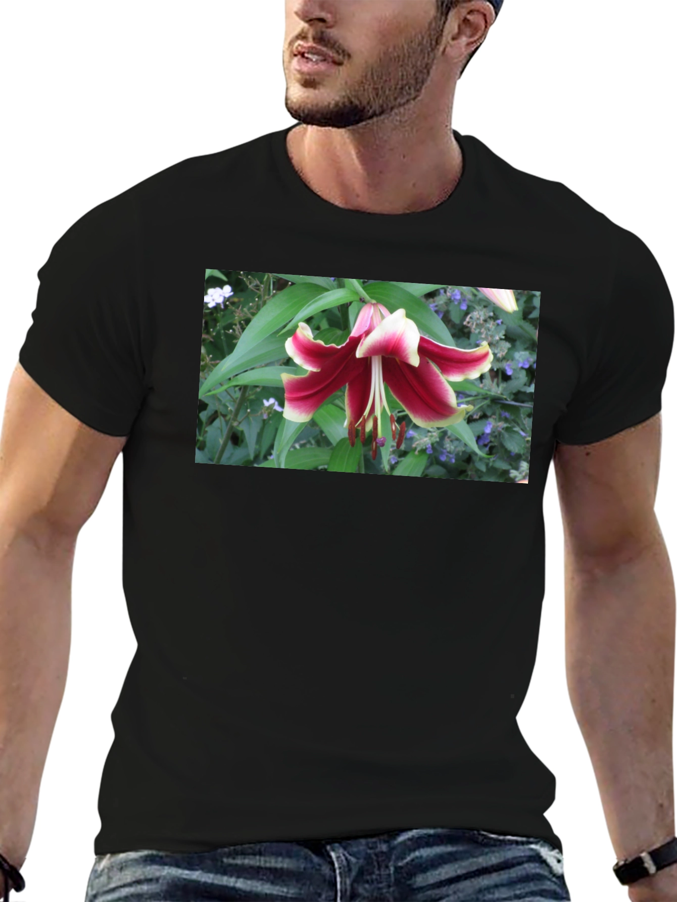 Floral Lily T-Shirt - Botanical Graphic Tee