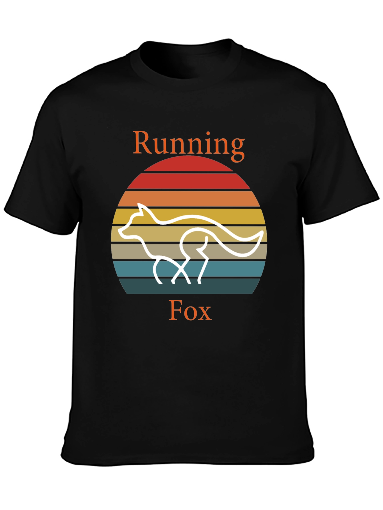 Running Fox T-Shirt Retro Style Tee