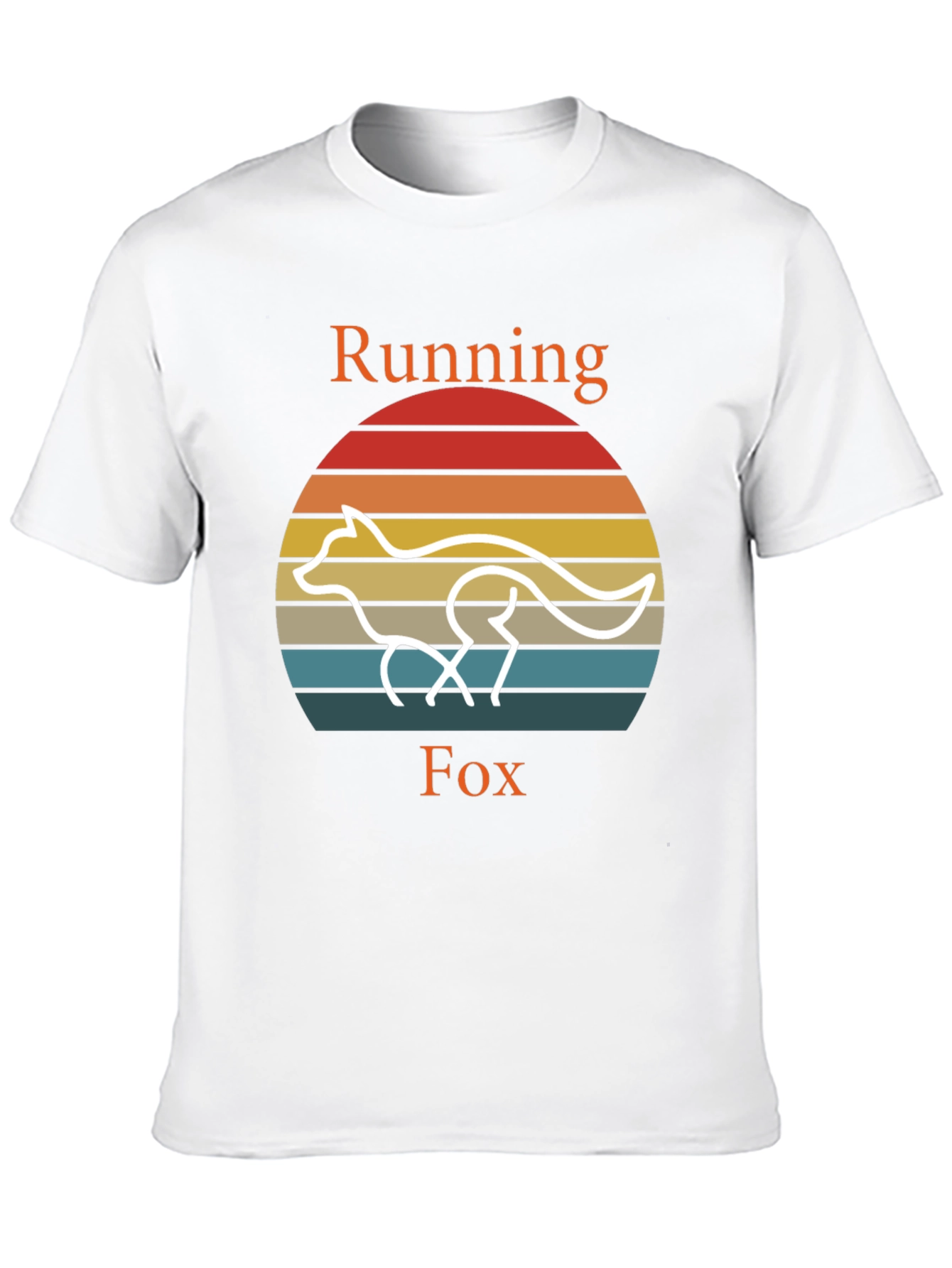 Running Fox T-Shirt Retro Style Tee