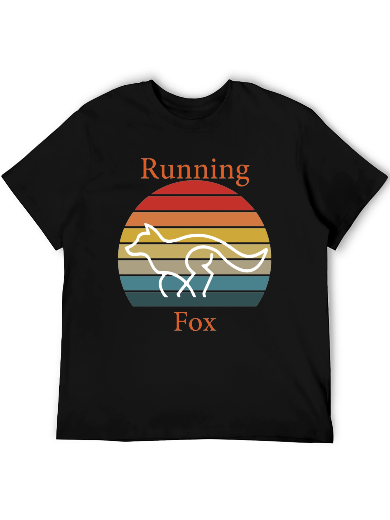 Running Fox T-Shirt Retro Style Tee
