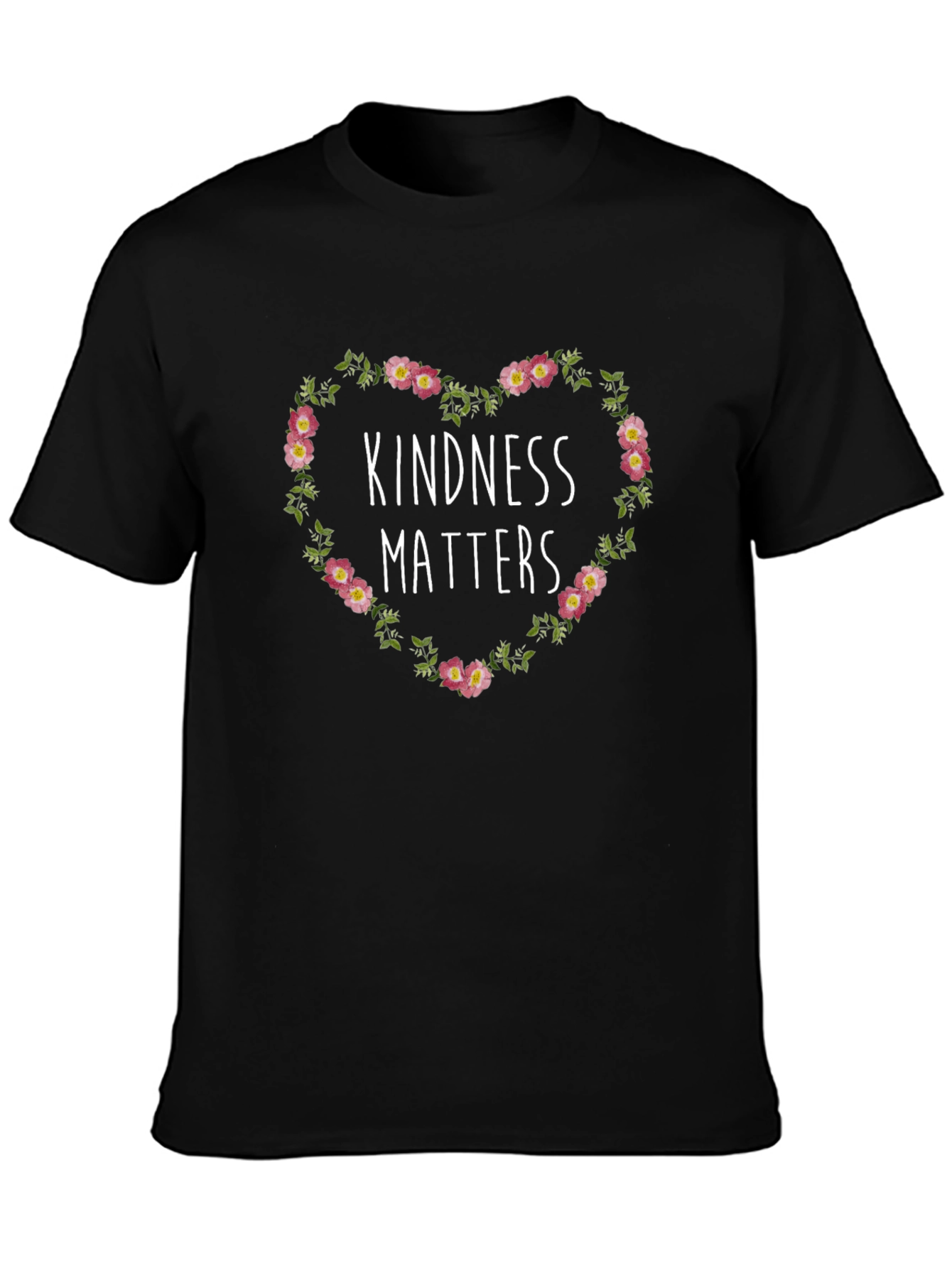 Kindness Matters Floral Heart T-Shirt