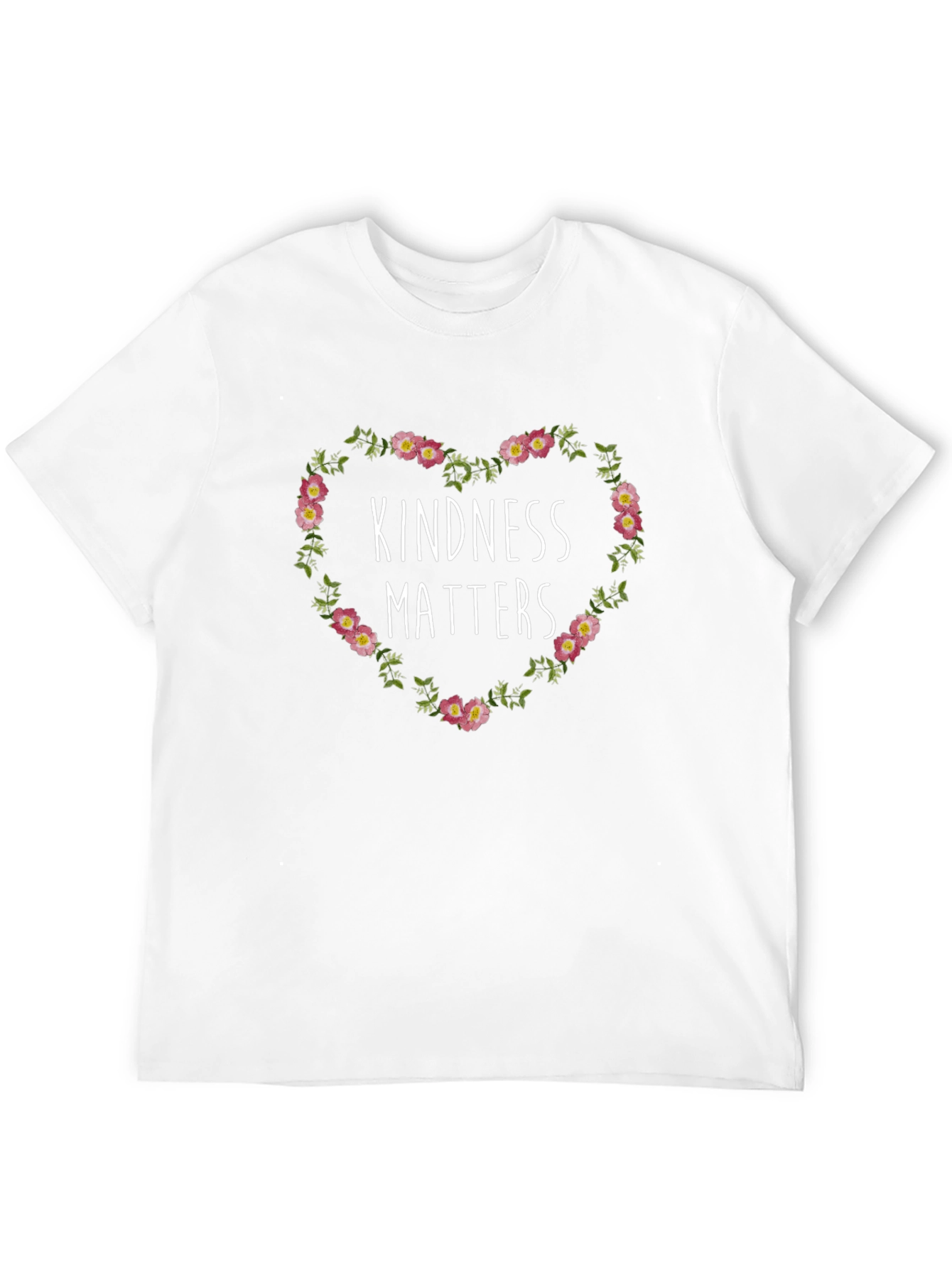 Kindness Matters Floral Heart T-Shirt