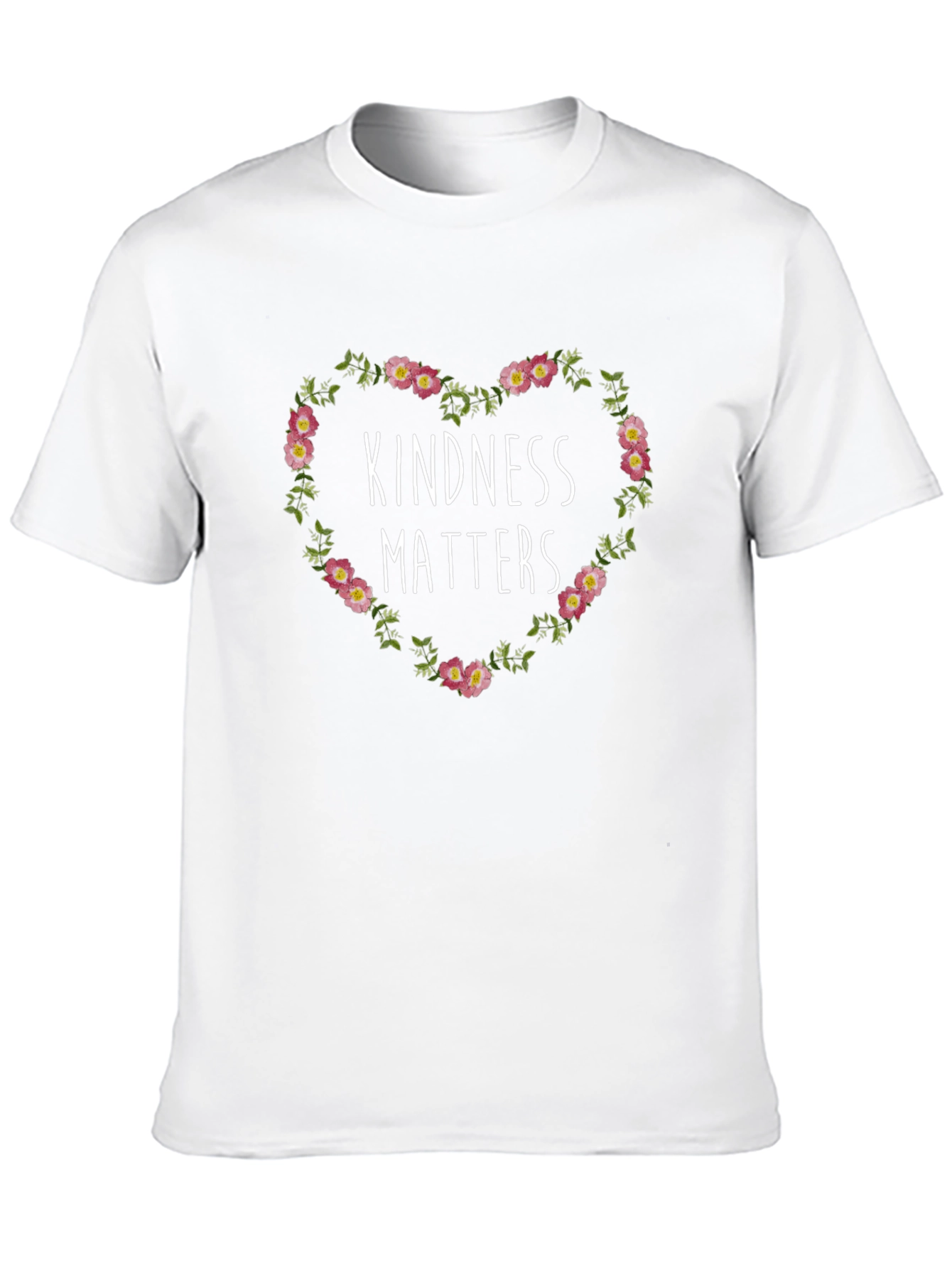 Kindness Matters Floral Heart T-Shirt