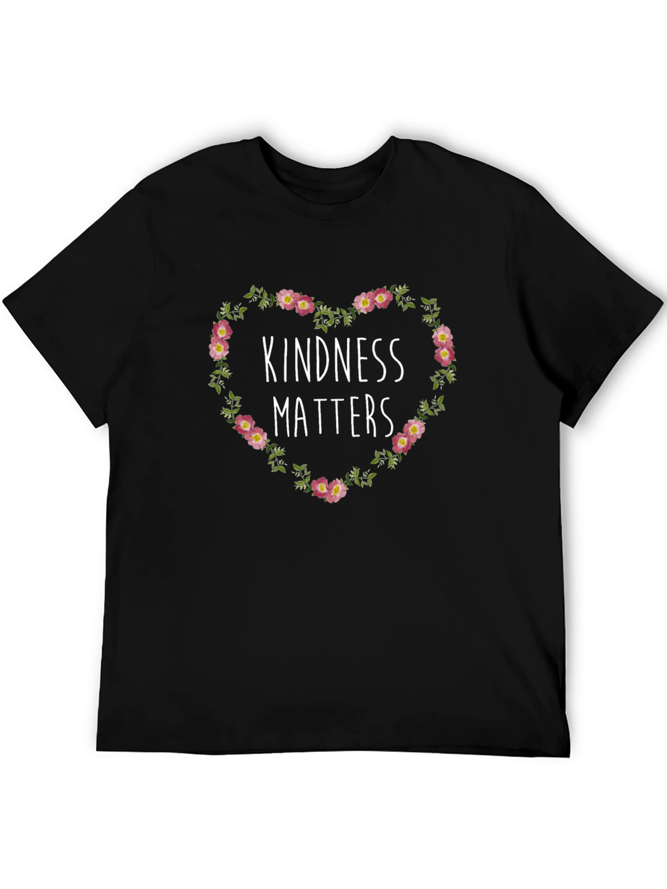 Kindness Matters Floral Heart T-Shirt