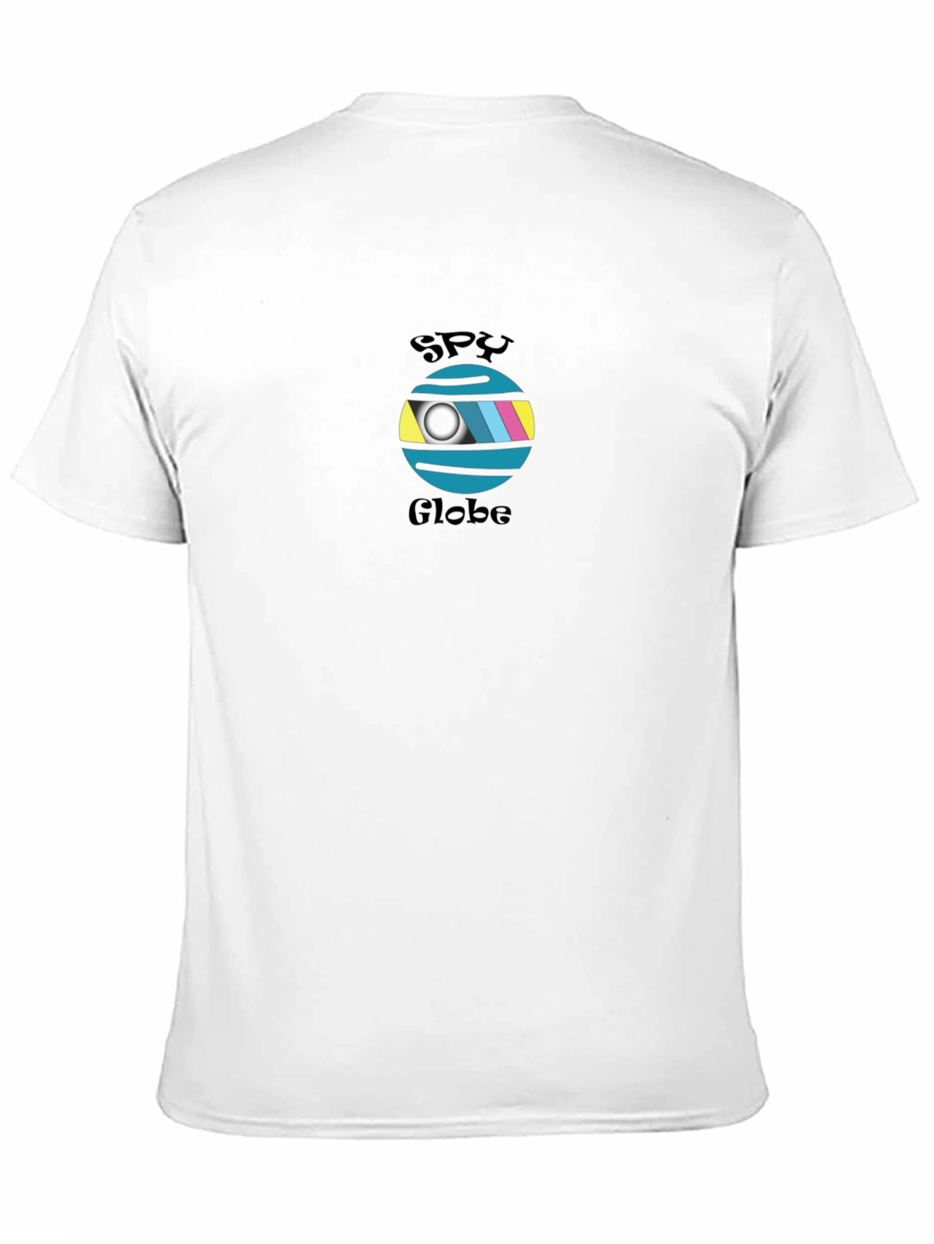 Spy Globe Graphic T-Shirt - Black Casual Tee