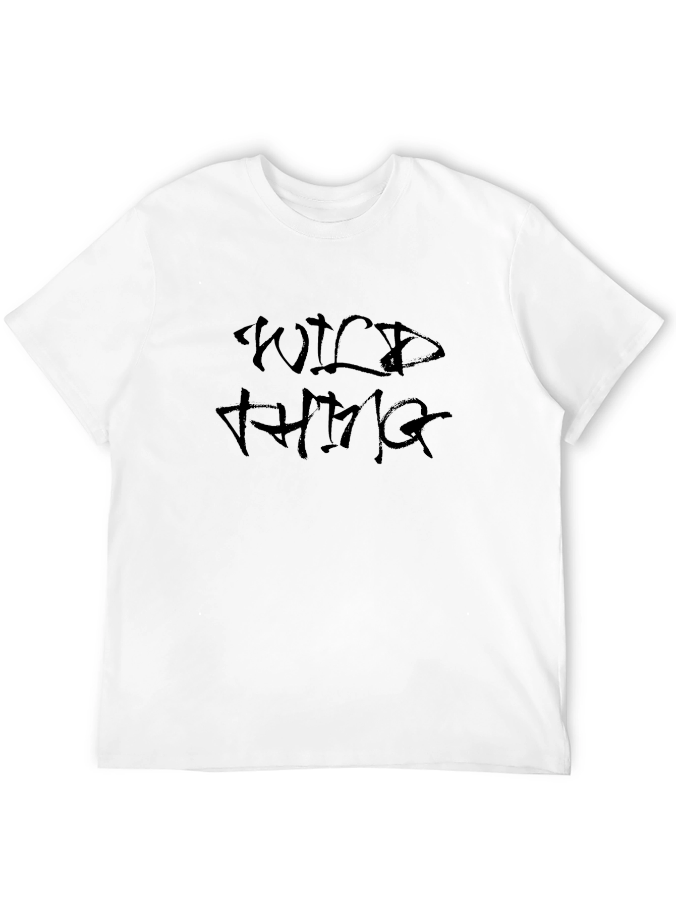 Wild Thing Black Graphic Tee - Stylish Mens T-Shirt