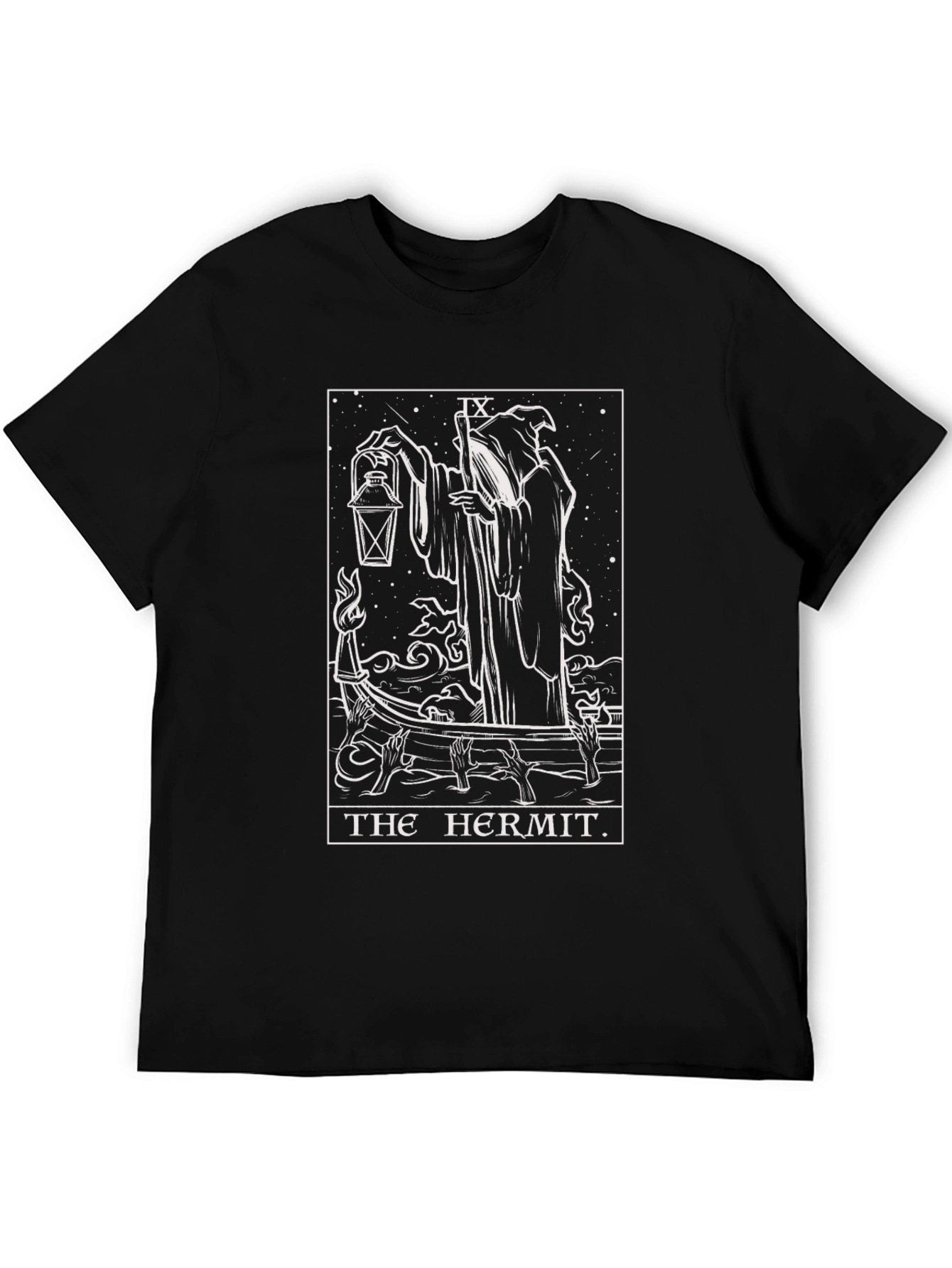 The Hermit Tarot Card Graphic T-Shirt